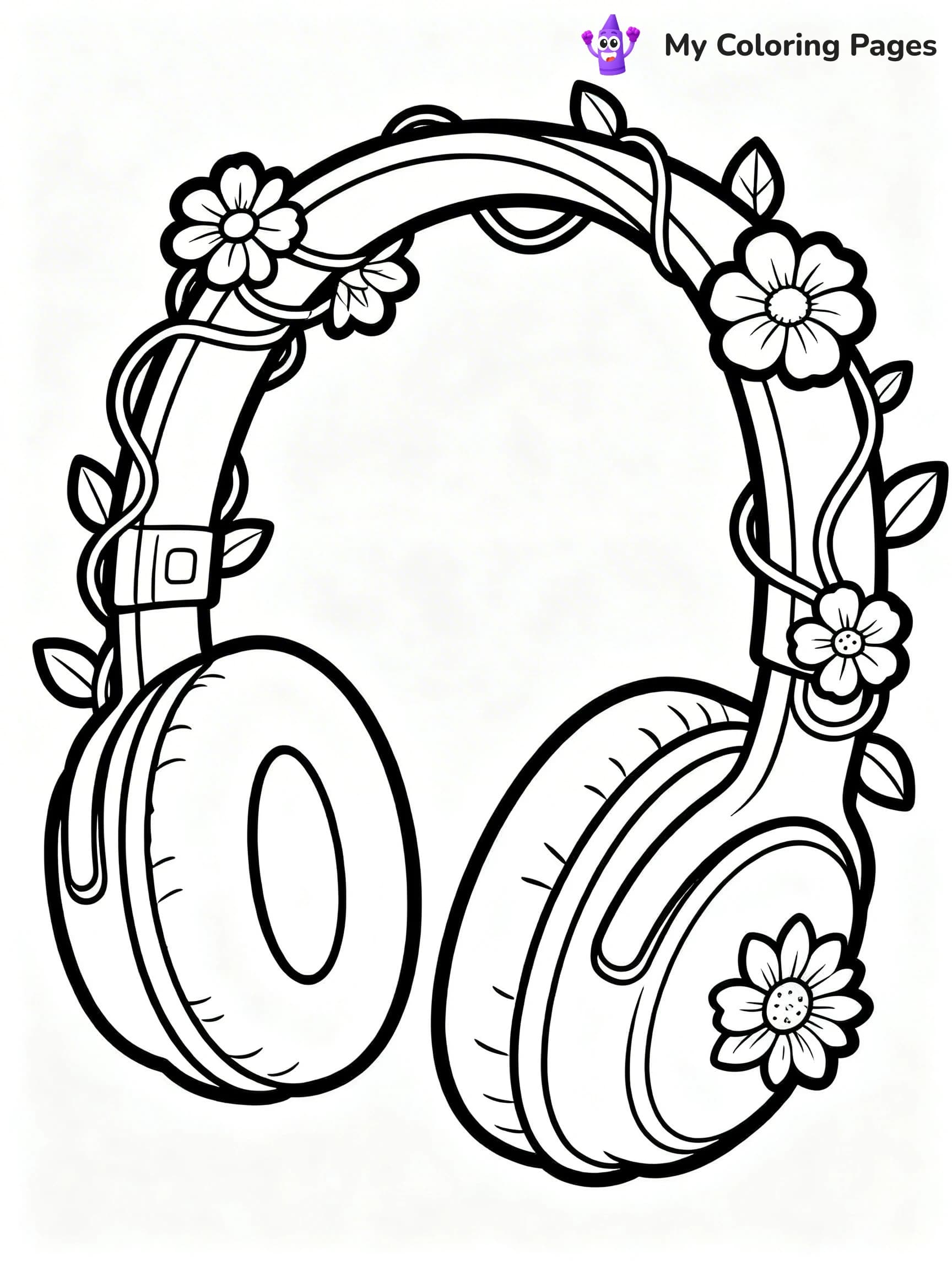 Headphones Coloring Pages - 12