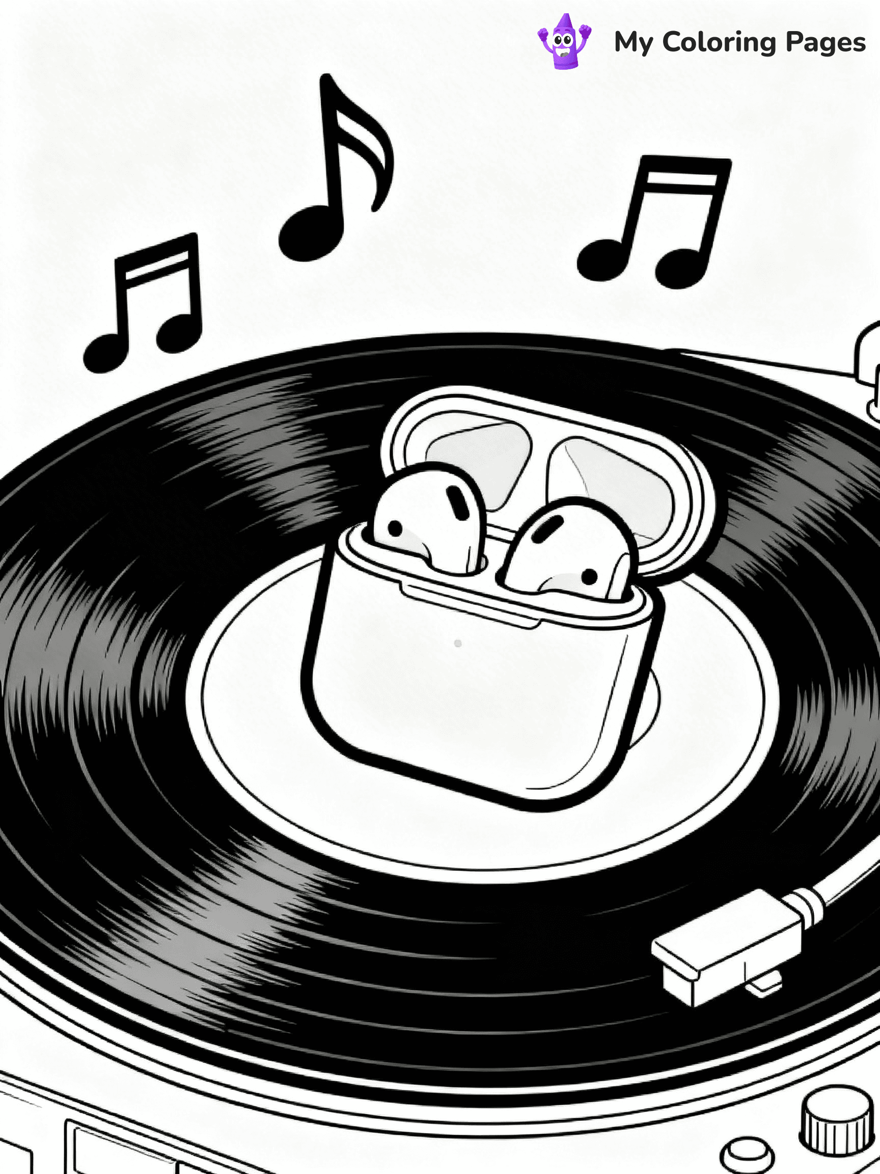 Headphones Coloring Pages - 11