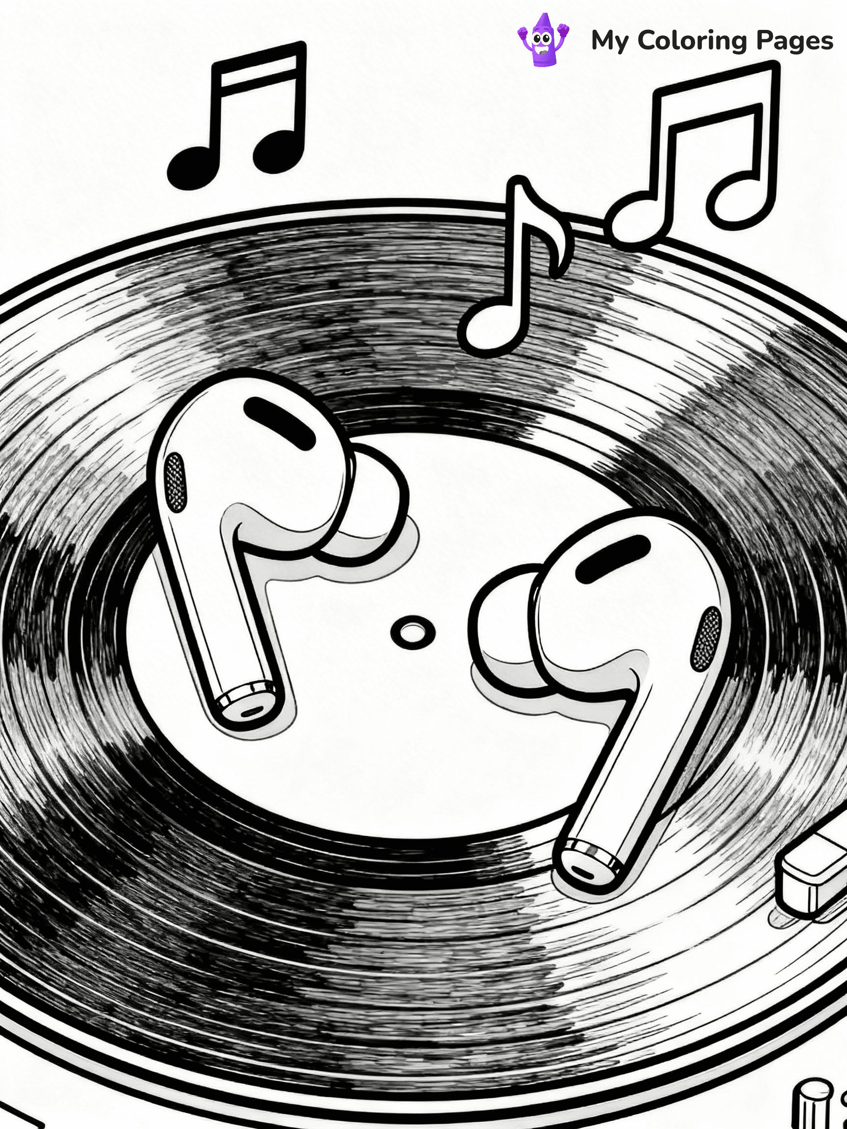 Headphones Coloring Pages - 9