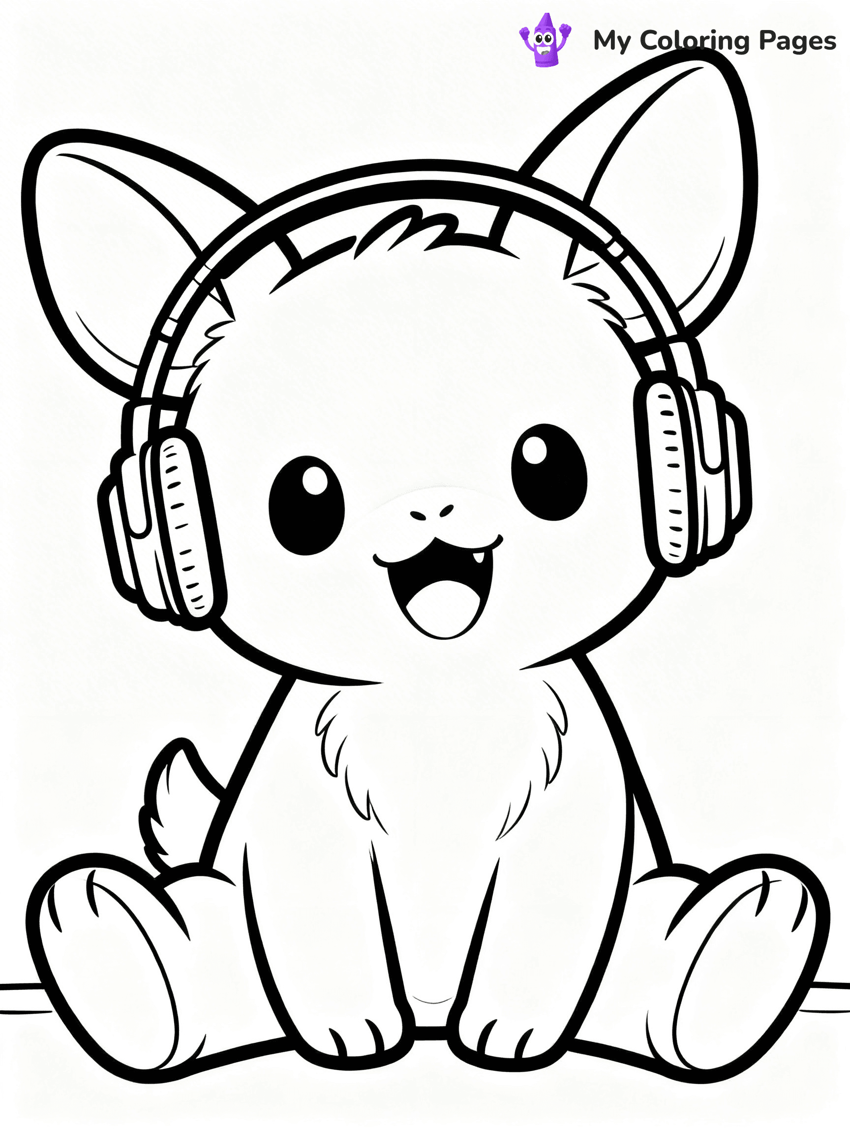 Headphones Coloring Pages - 2