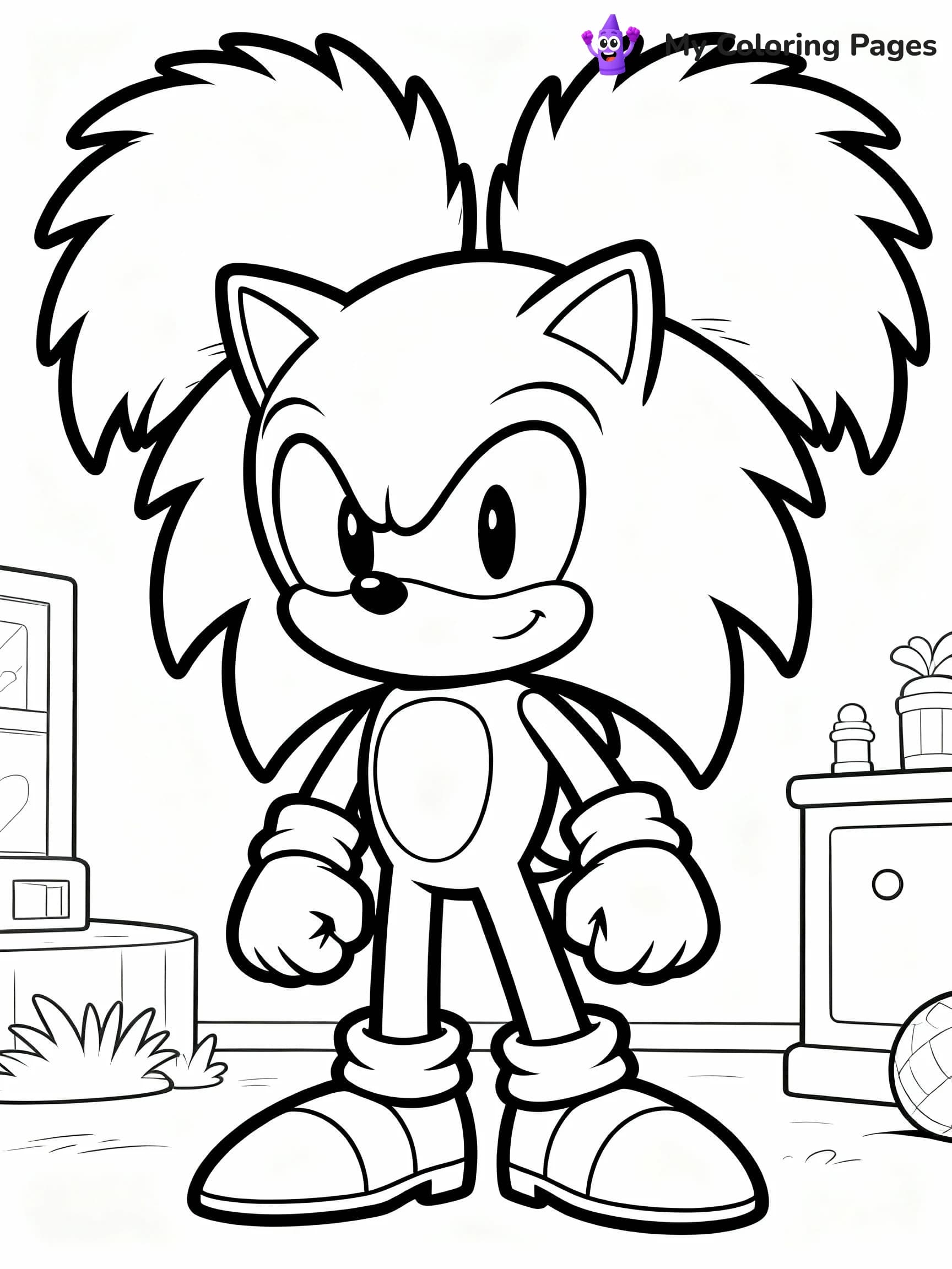 Tails Coloring Pages - 8