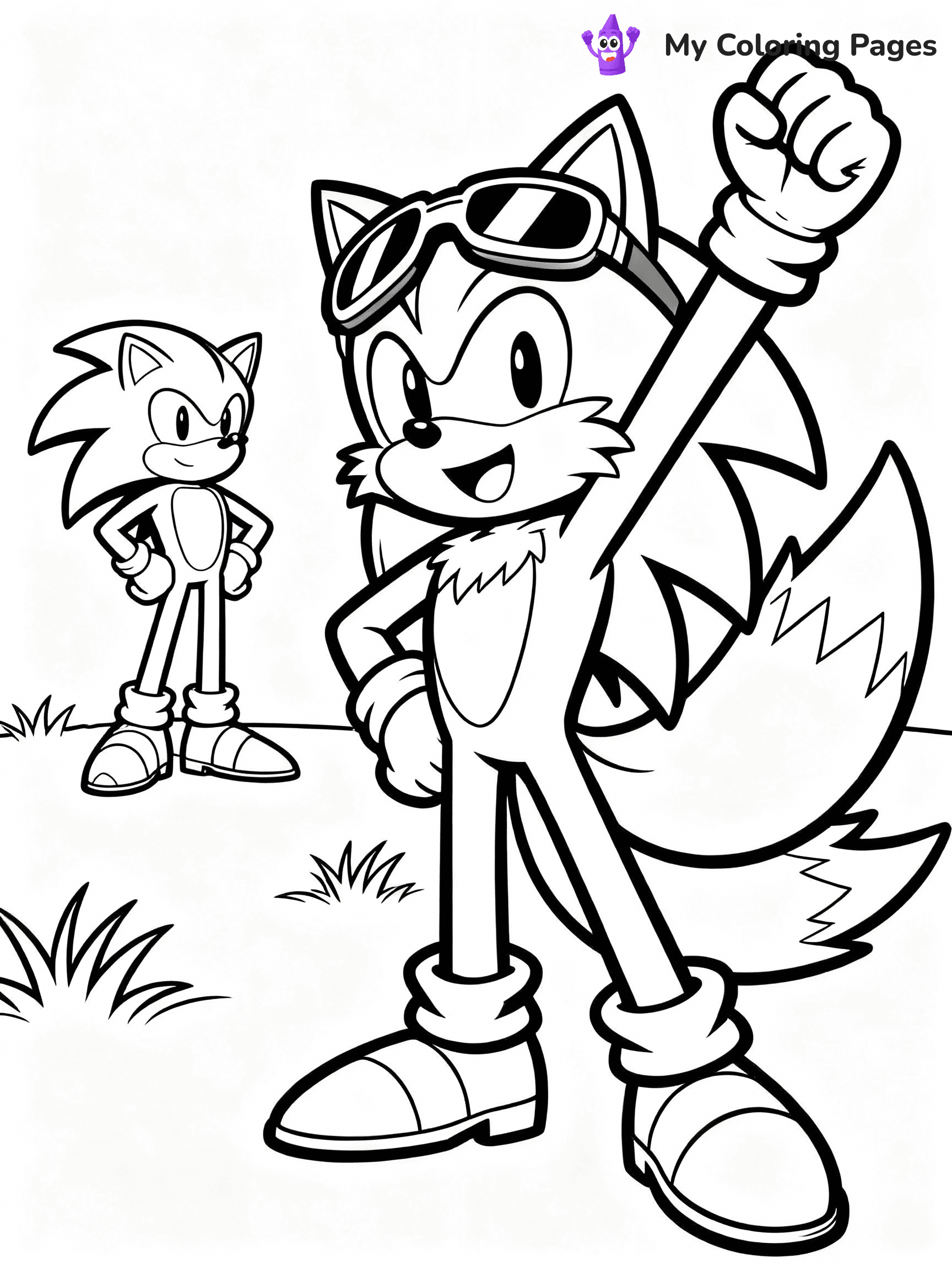 Tails Coloring Pages - 3