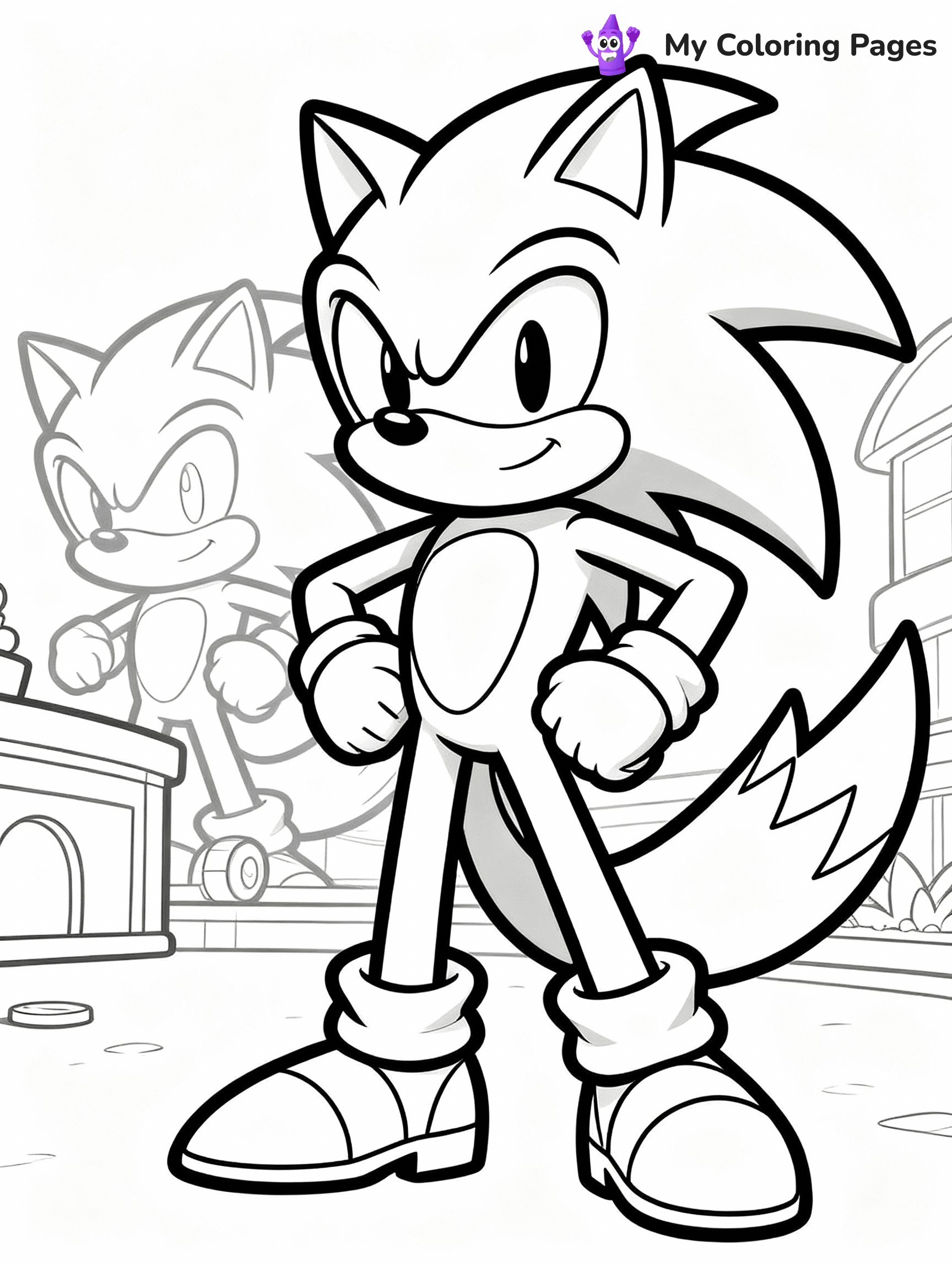 Tails Coloring Pages - 1