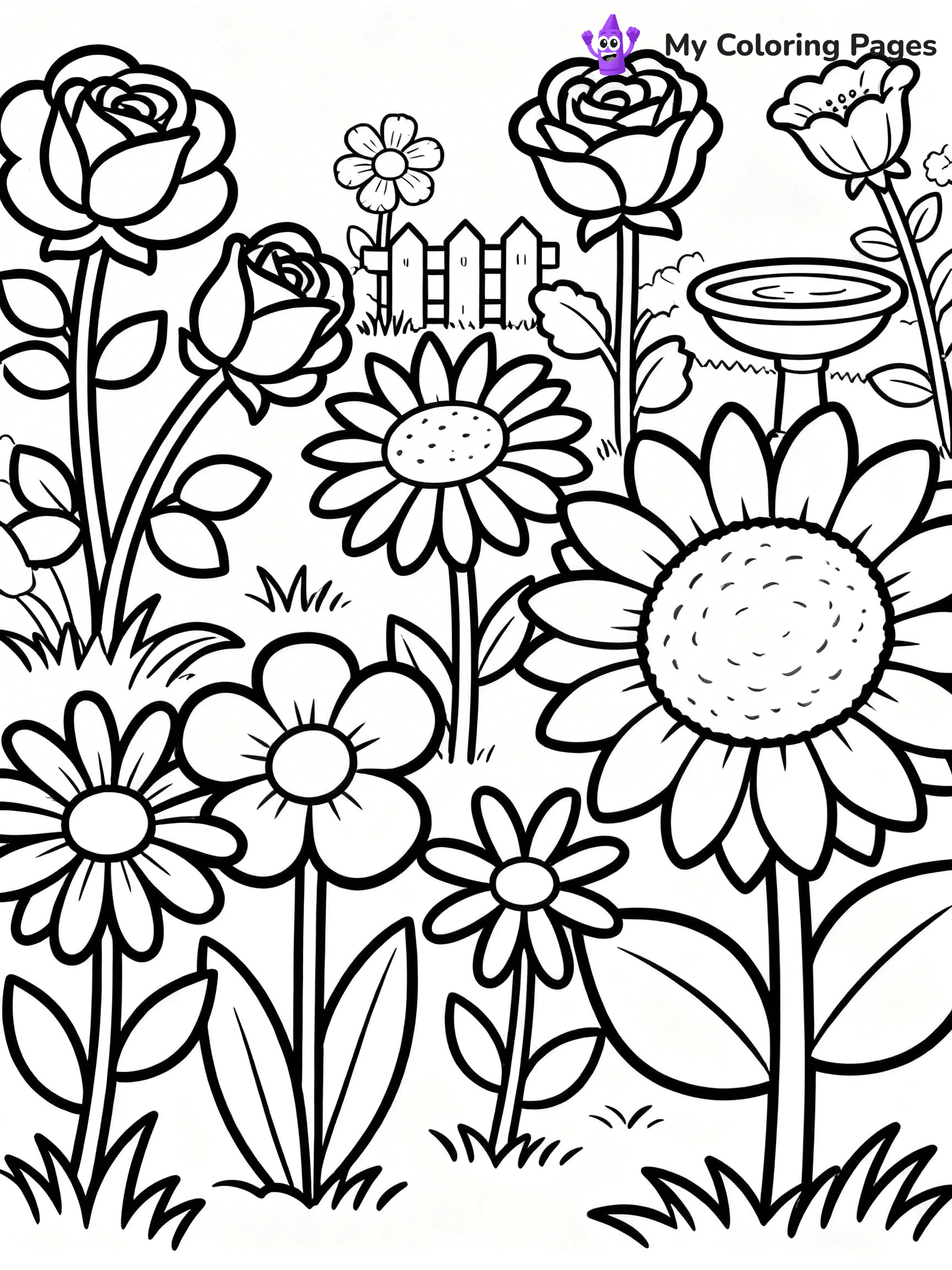 Coloring Pages Flowers - 18