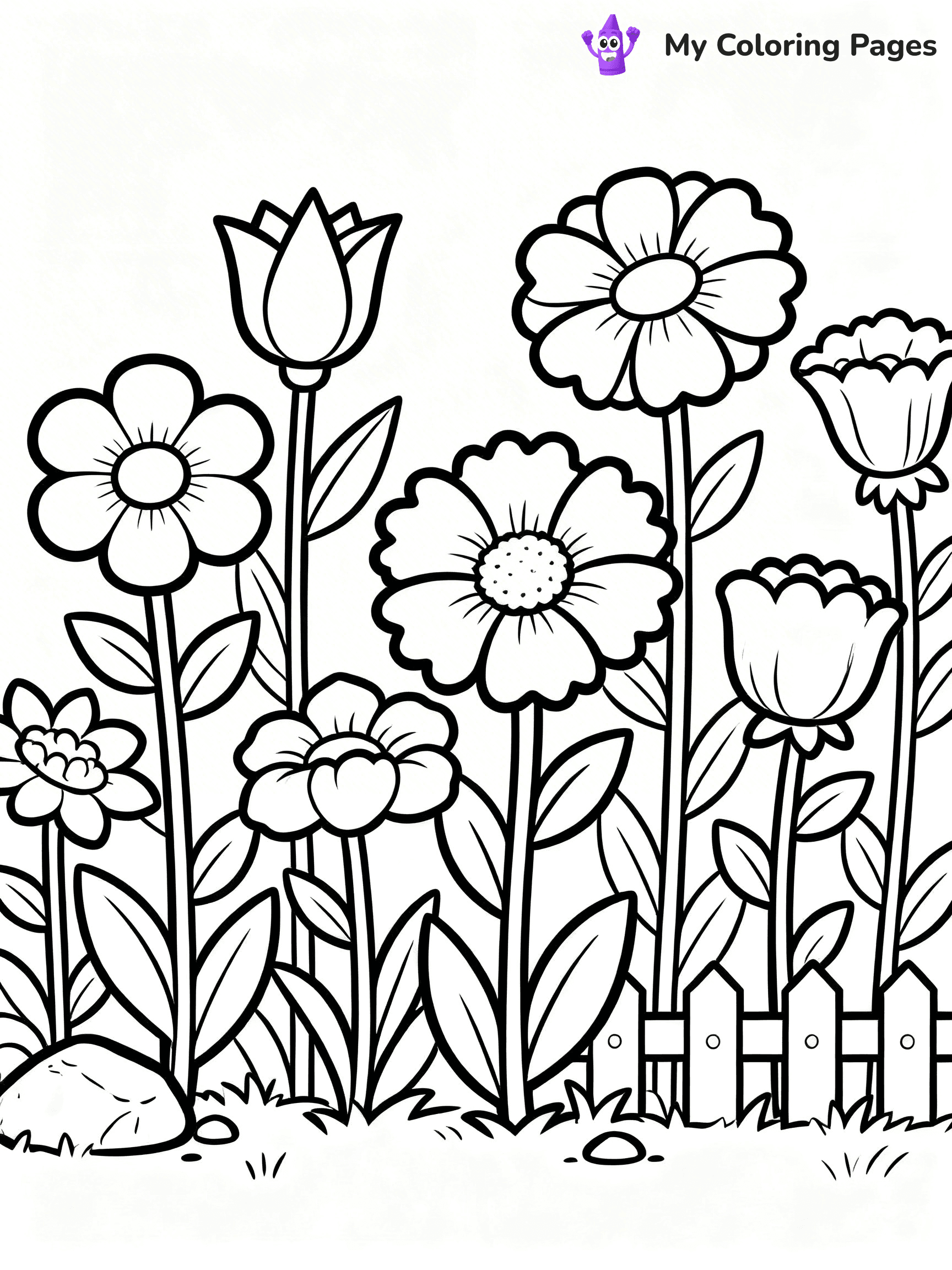 Coloring Pages Flowers - 17