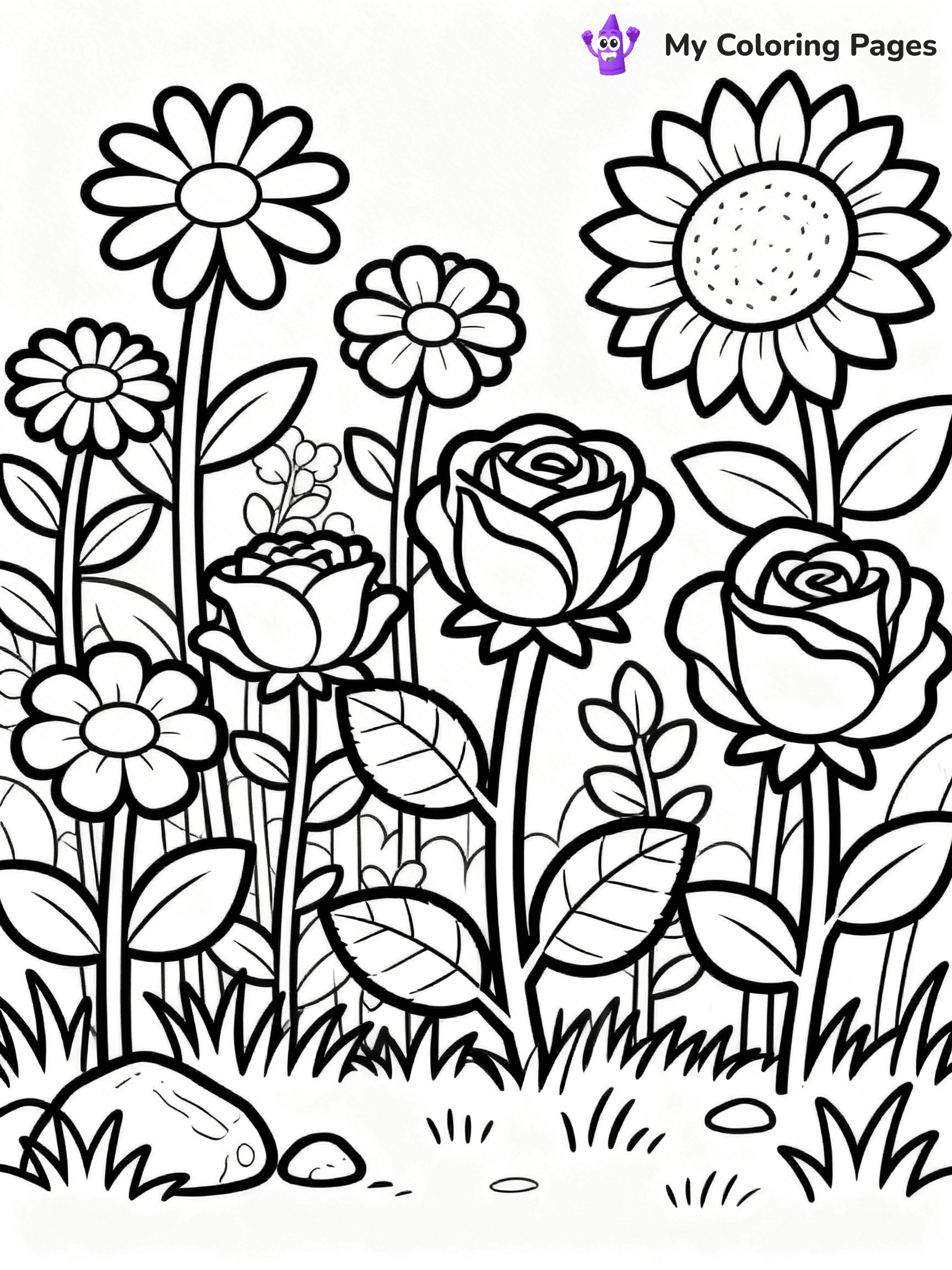 Coloring Pages Flowers - 16