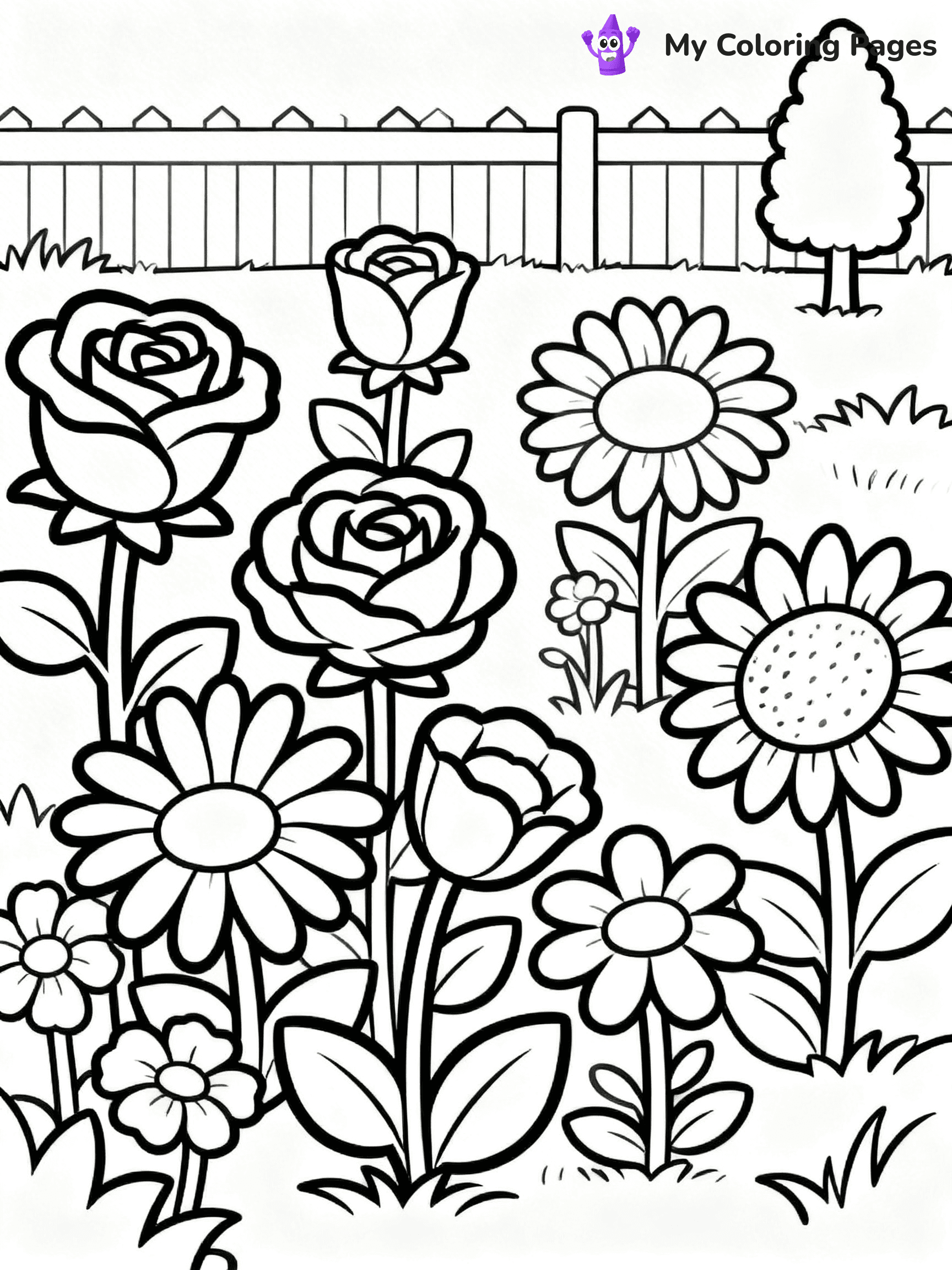 Coloring Pages Flowers - 15