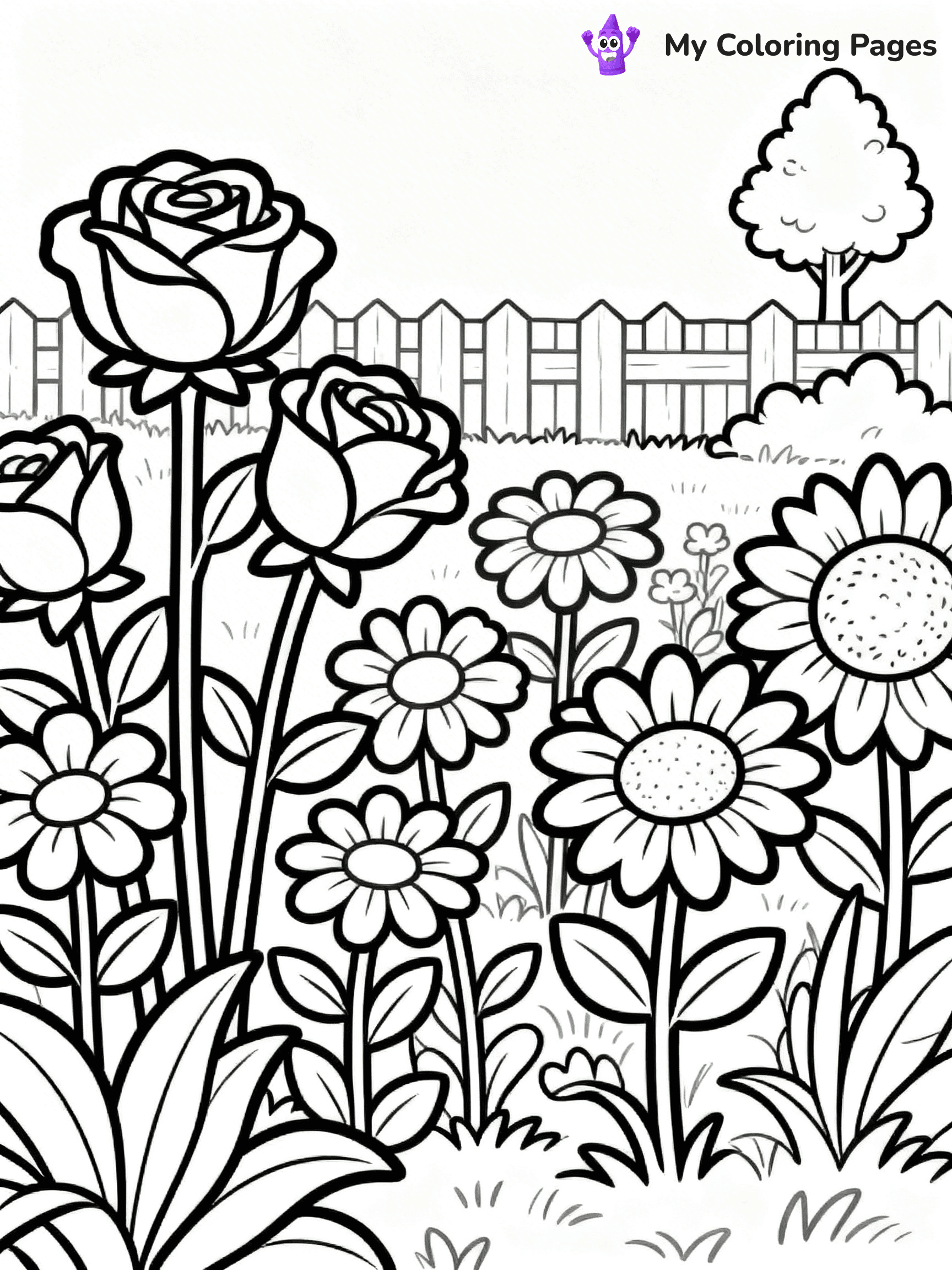 Coloring Pages Flowers - 14