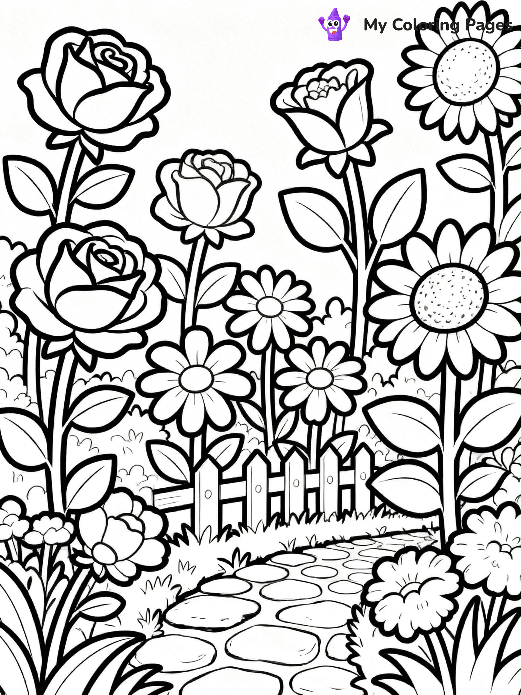 Coloring Pages Flowers - 13