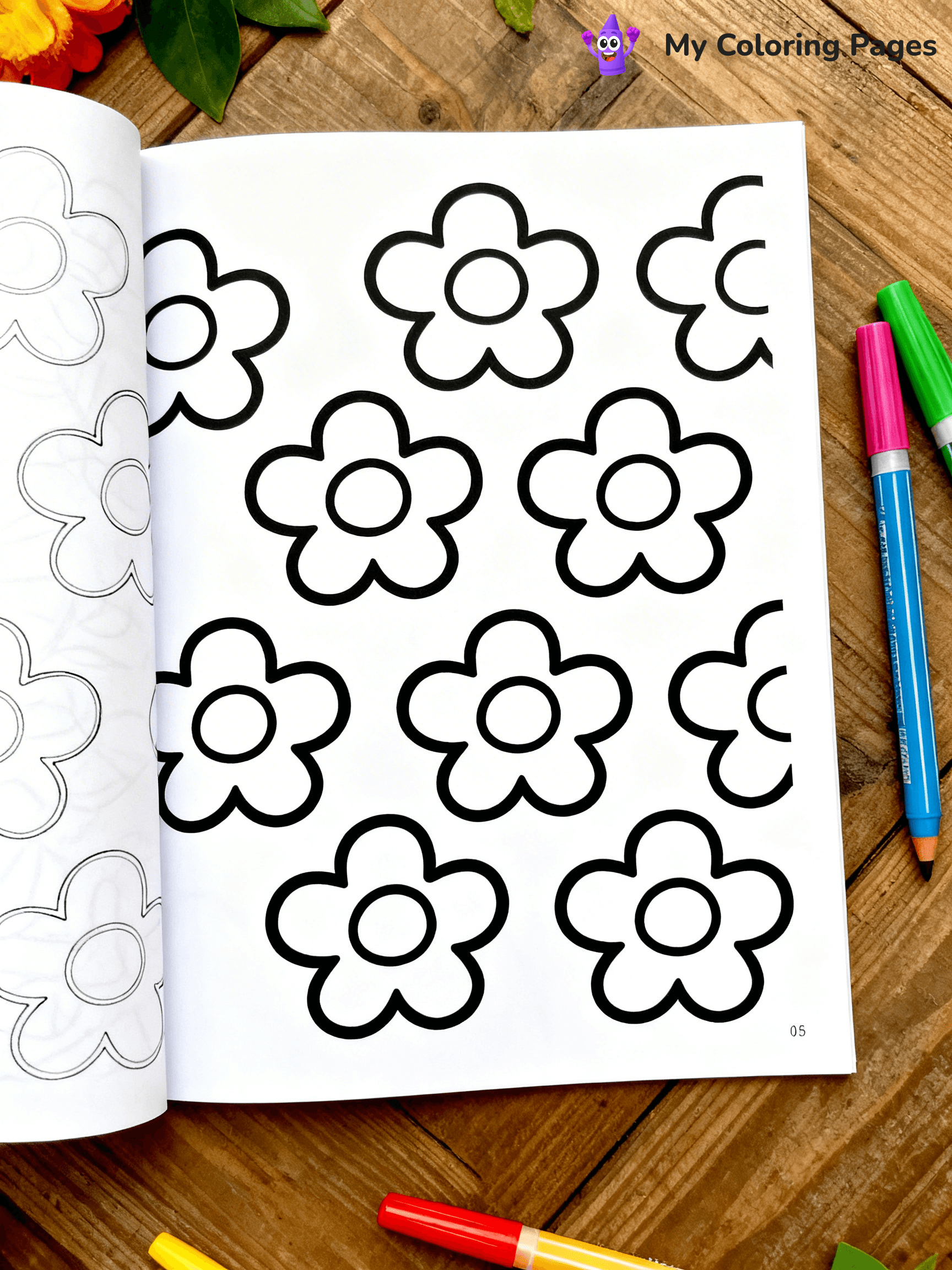 Coloring Pages Flowers - 4