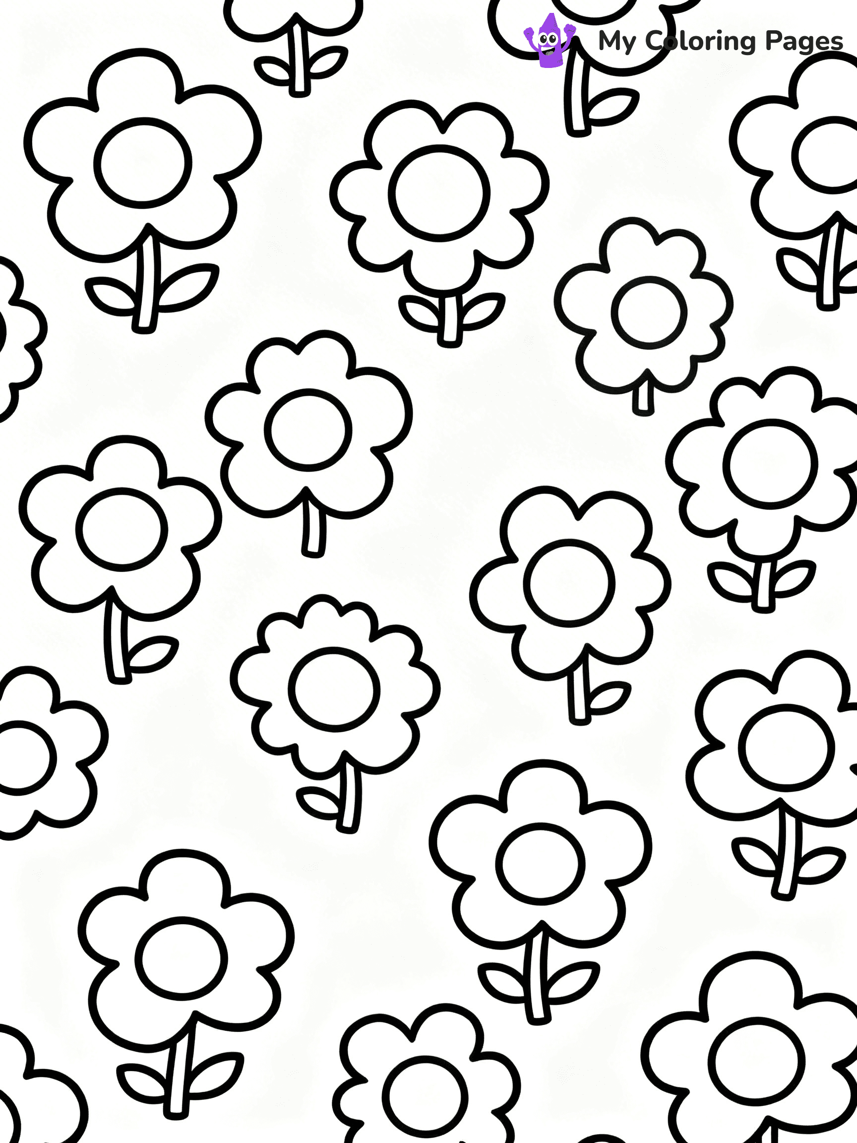 Coloring Pages Flowers - 2