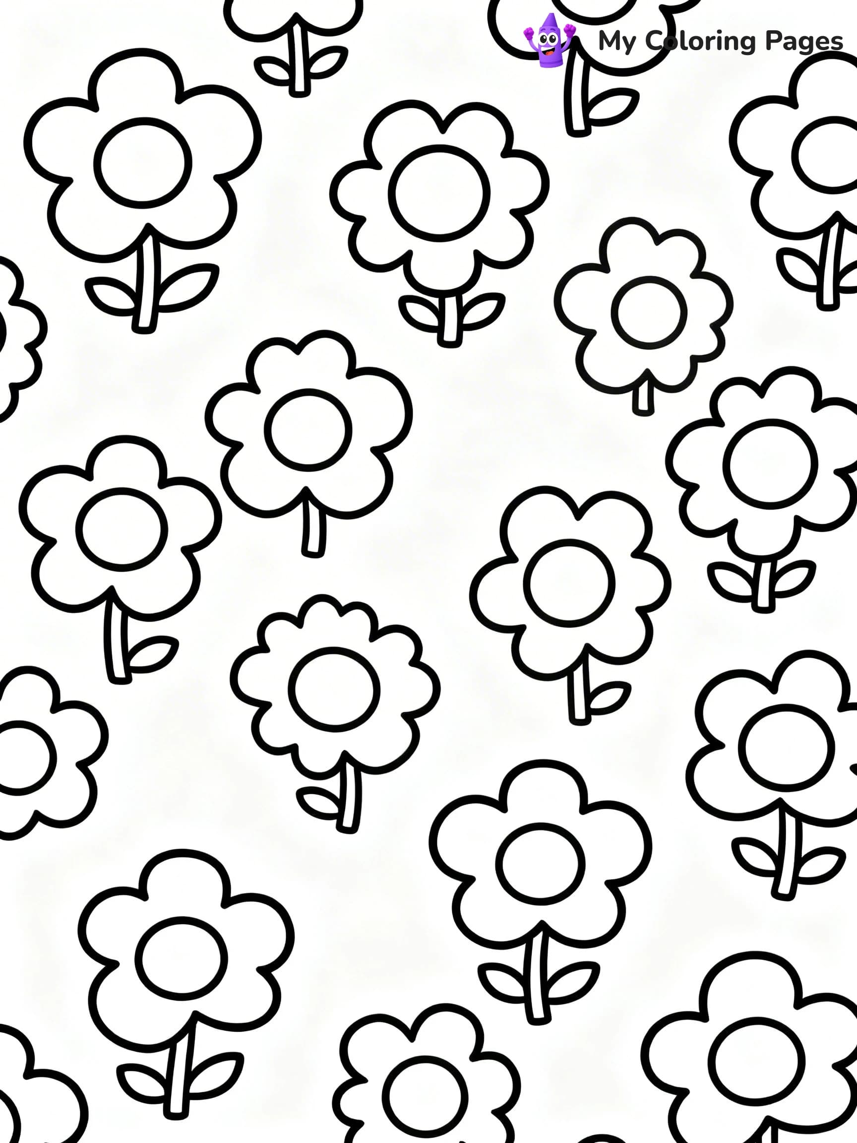 Coloring Pages Flowers - 2