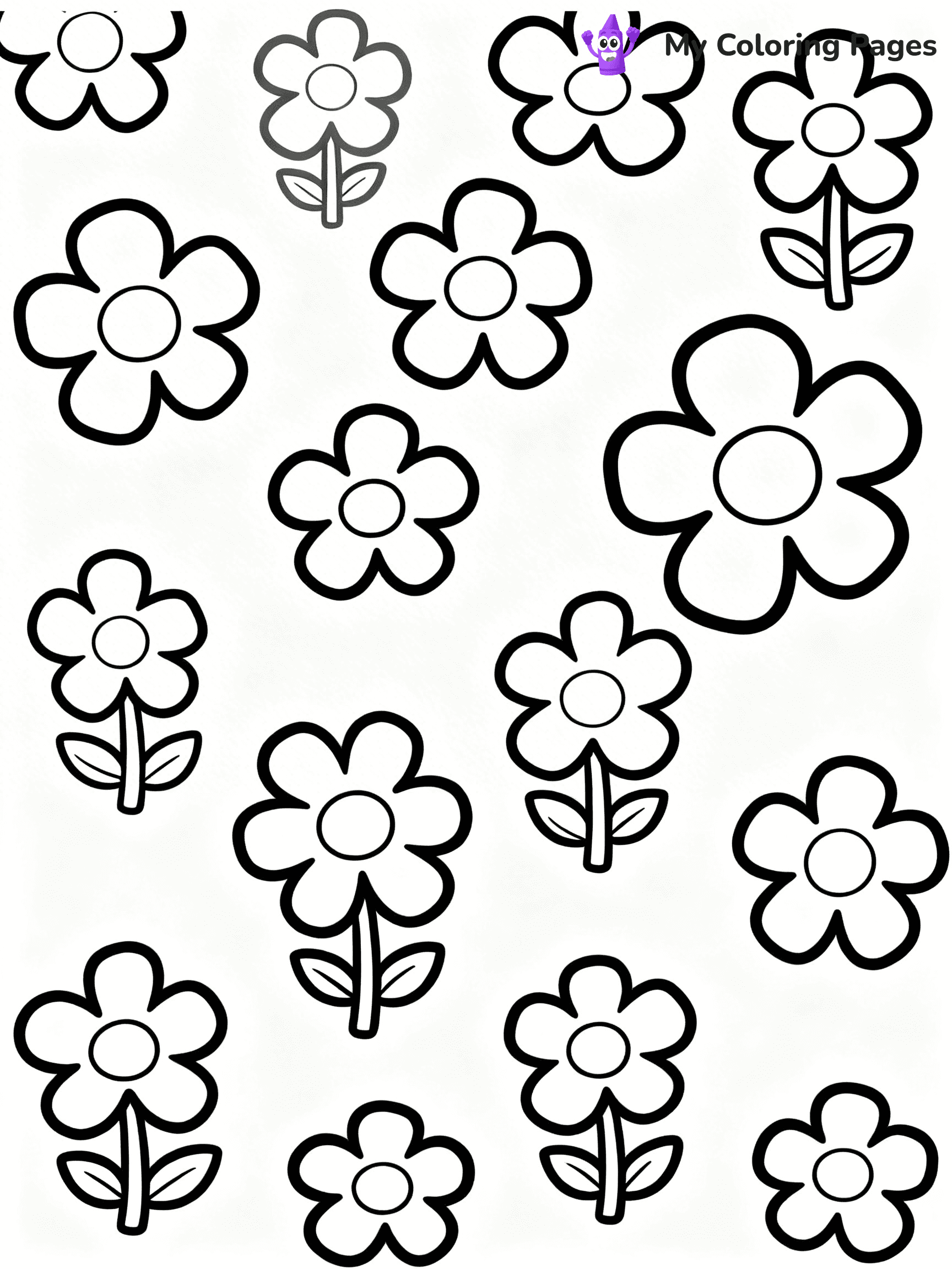 Coloring Pages Flowers - 1