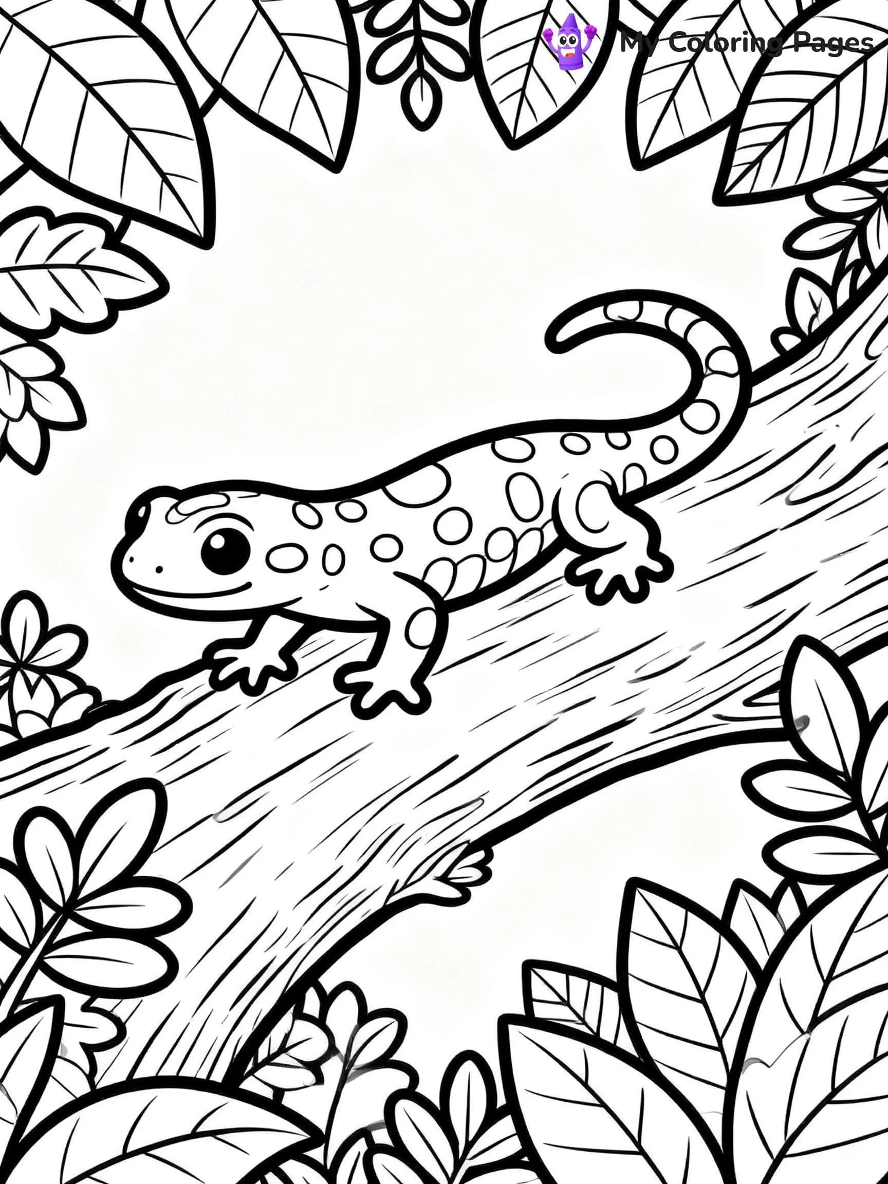 Salamander Coloring Pages - 24