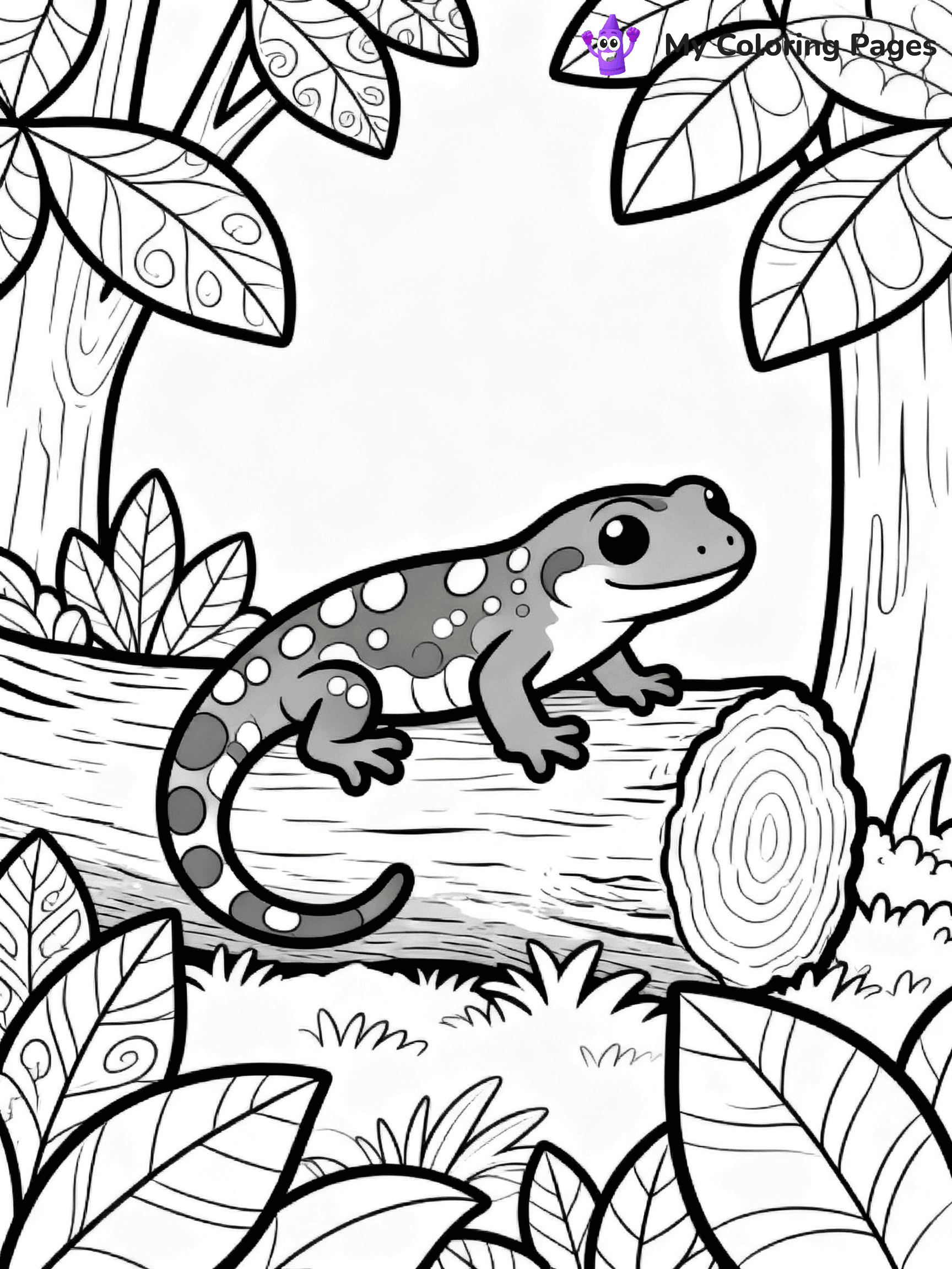 Salamander Coloring Pages - 23