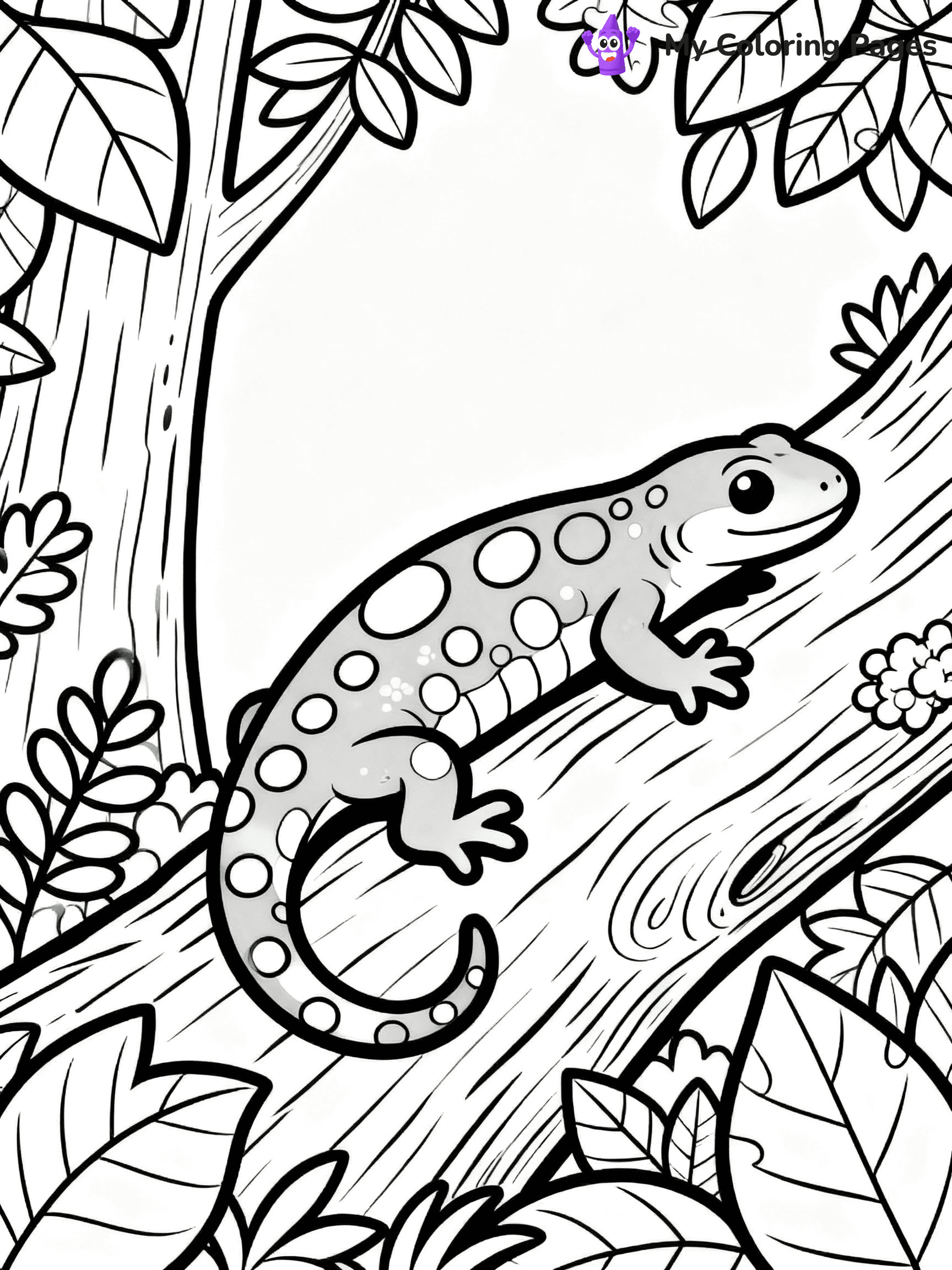 Salamander Coloring Pages - 22