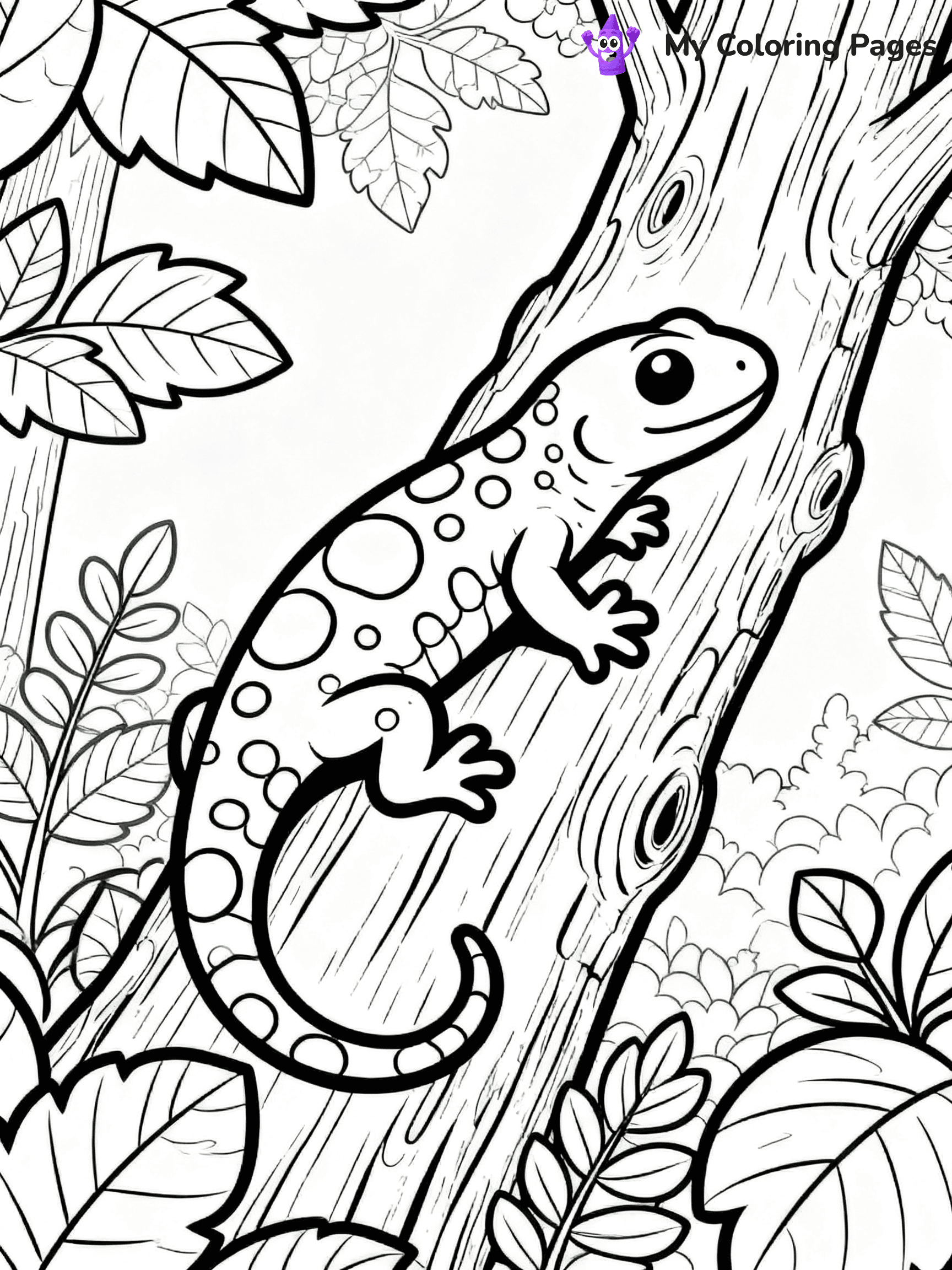 Salamander Coloring Pages - 21