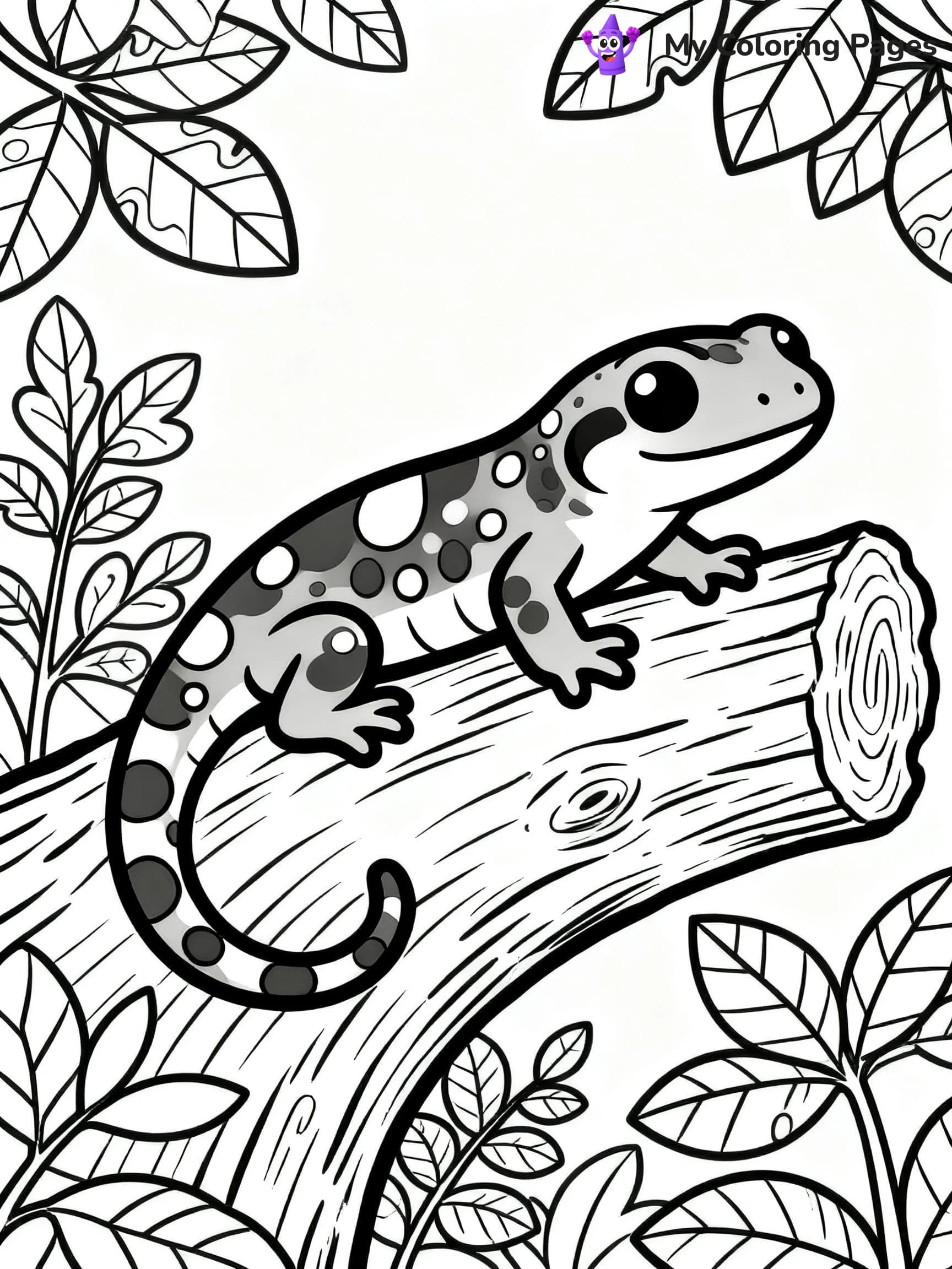 Salamander Coloring Pages - 20