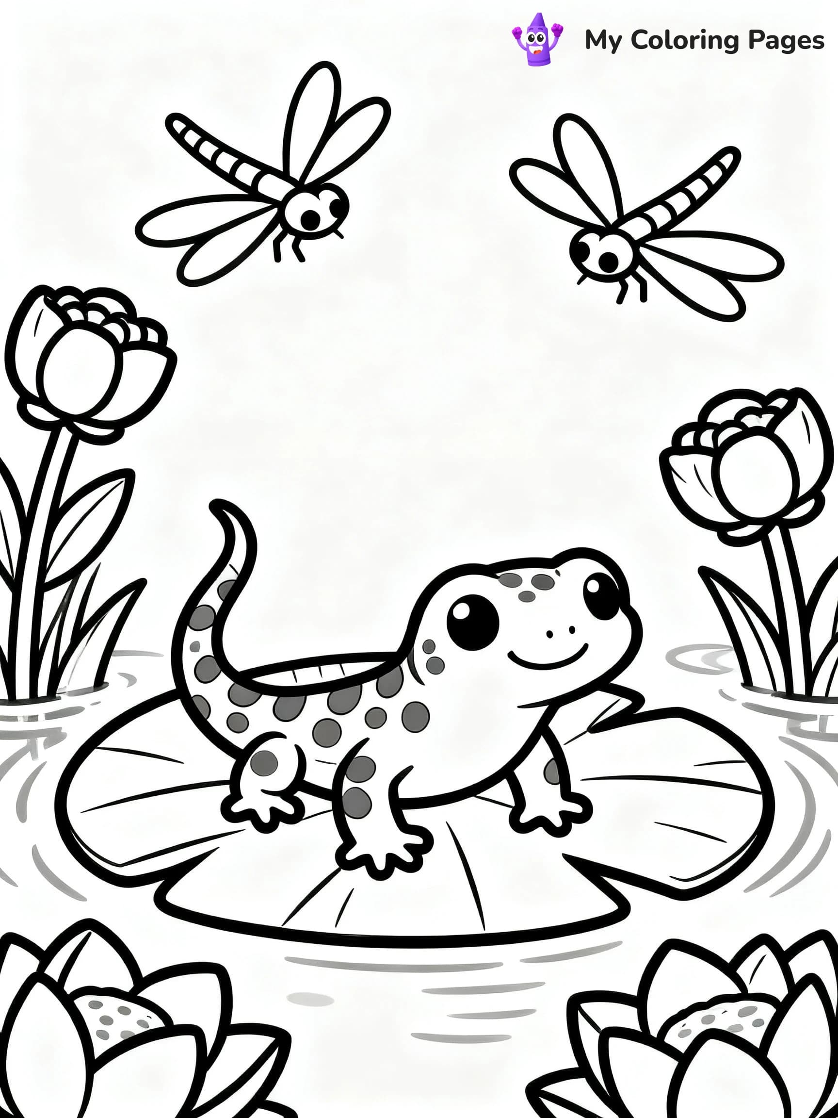 Salamander Coloring Pages - 18