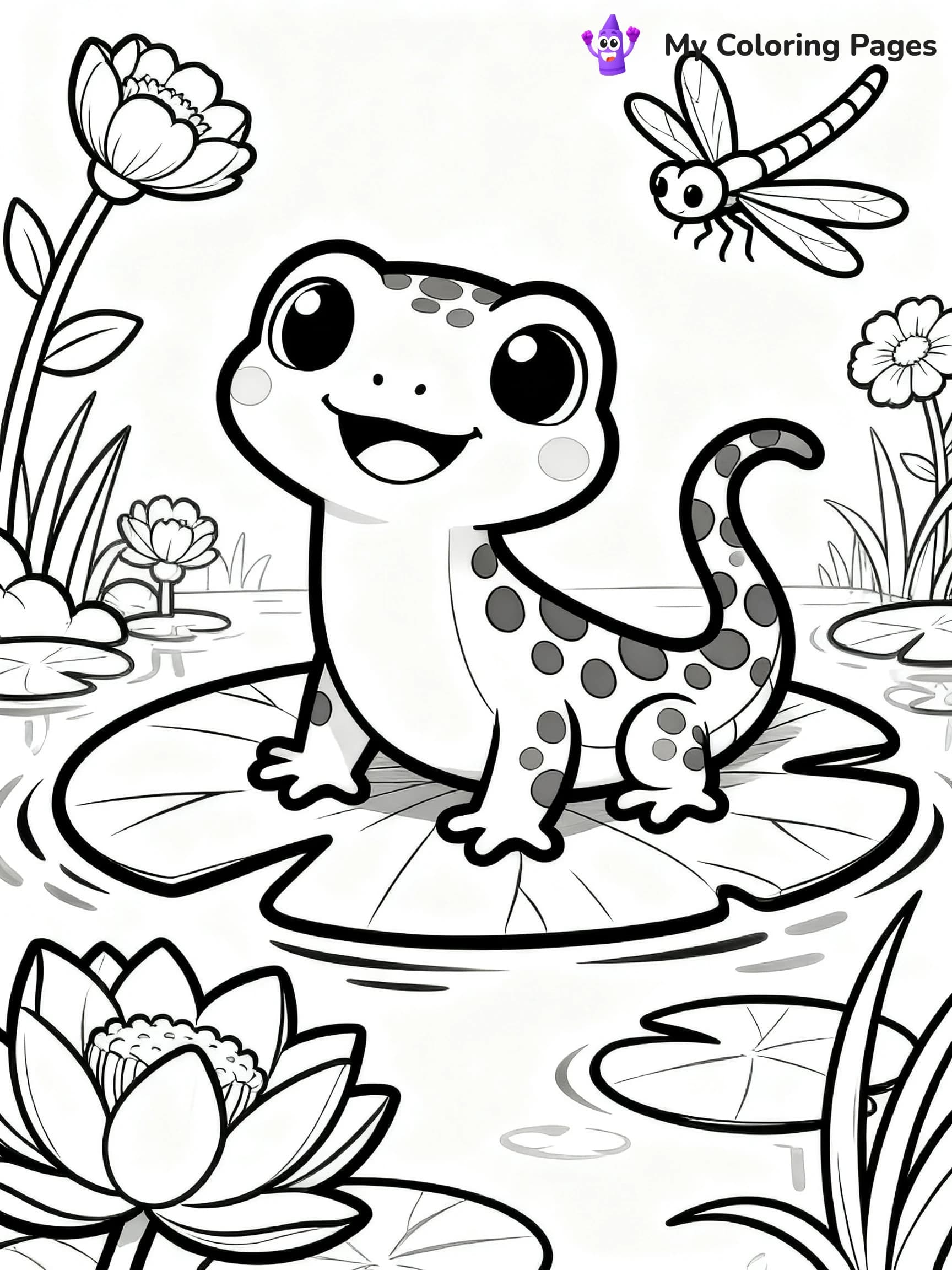 Salamander Coloring Pages - 17