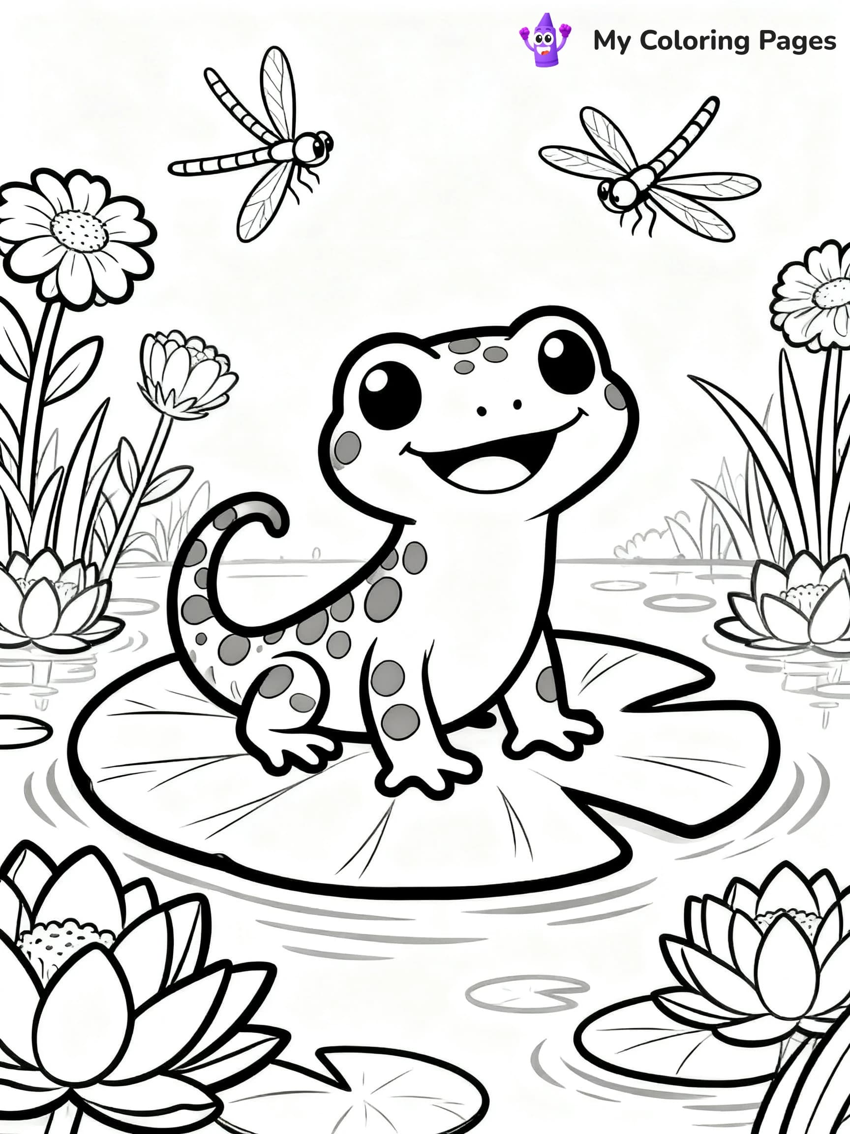 Salamander Coloring Pages - 15