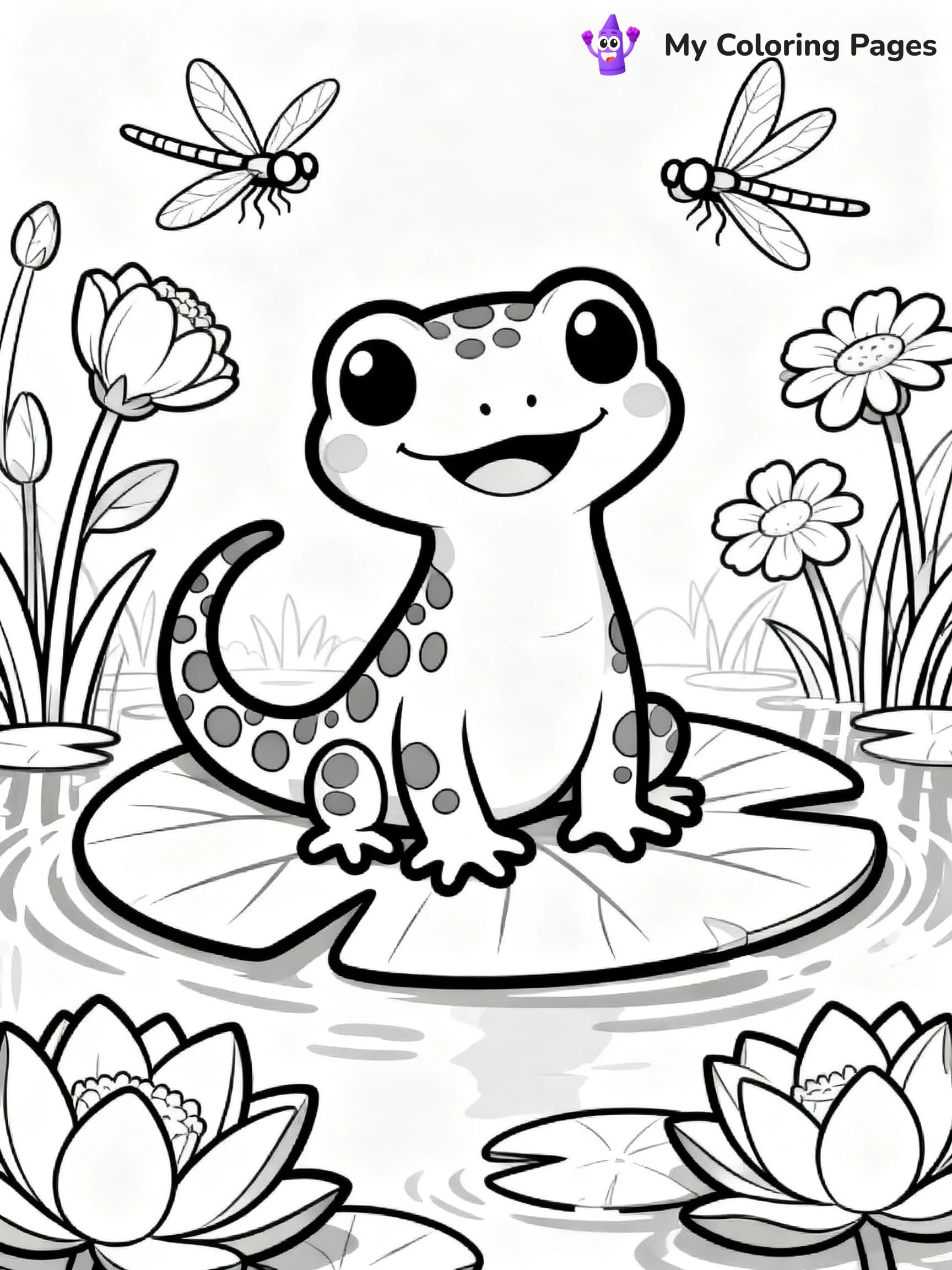 Salamander Coloring Pages - 13