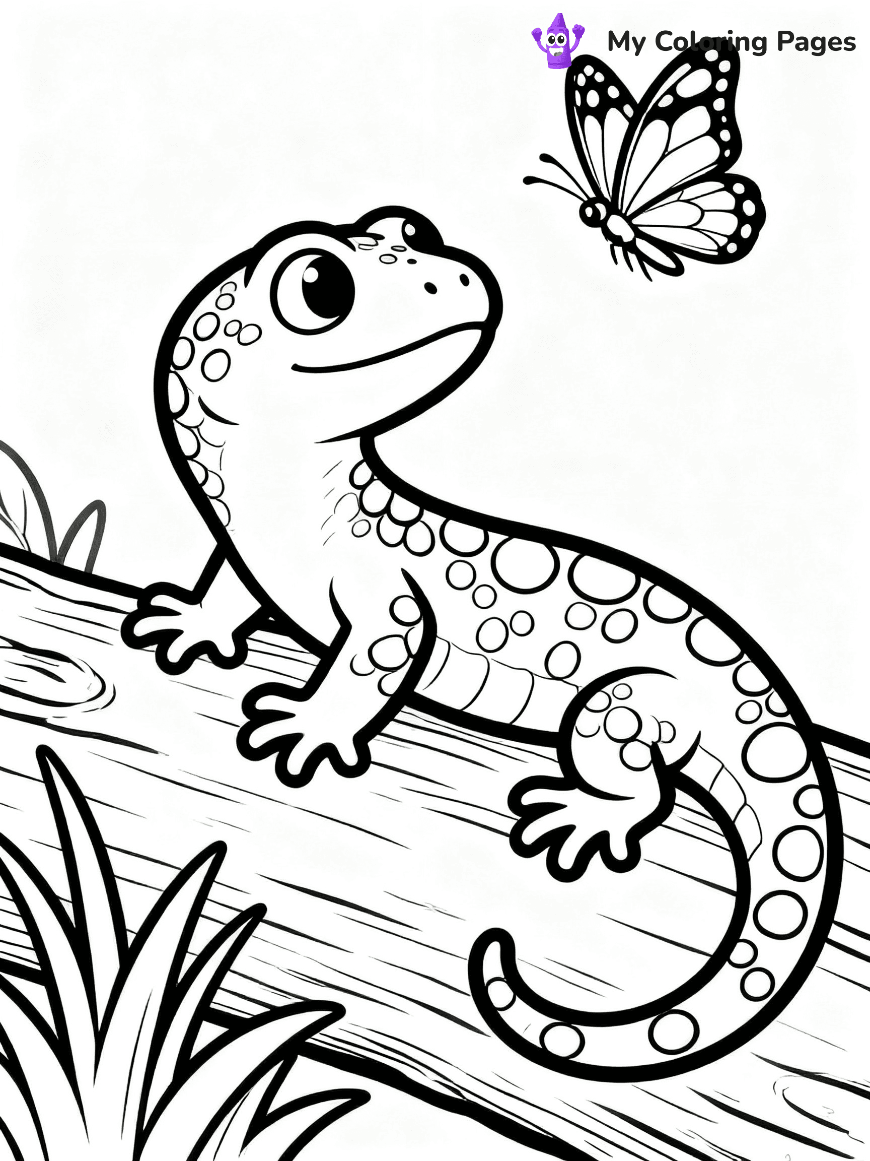 Salamander Coloring Pages - 10