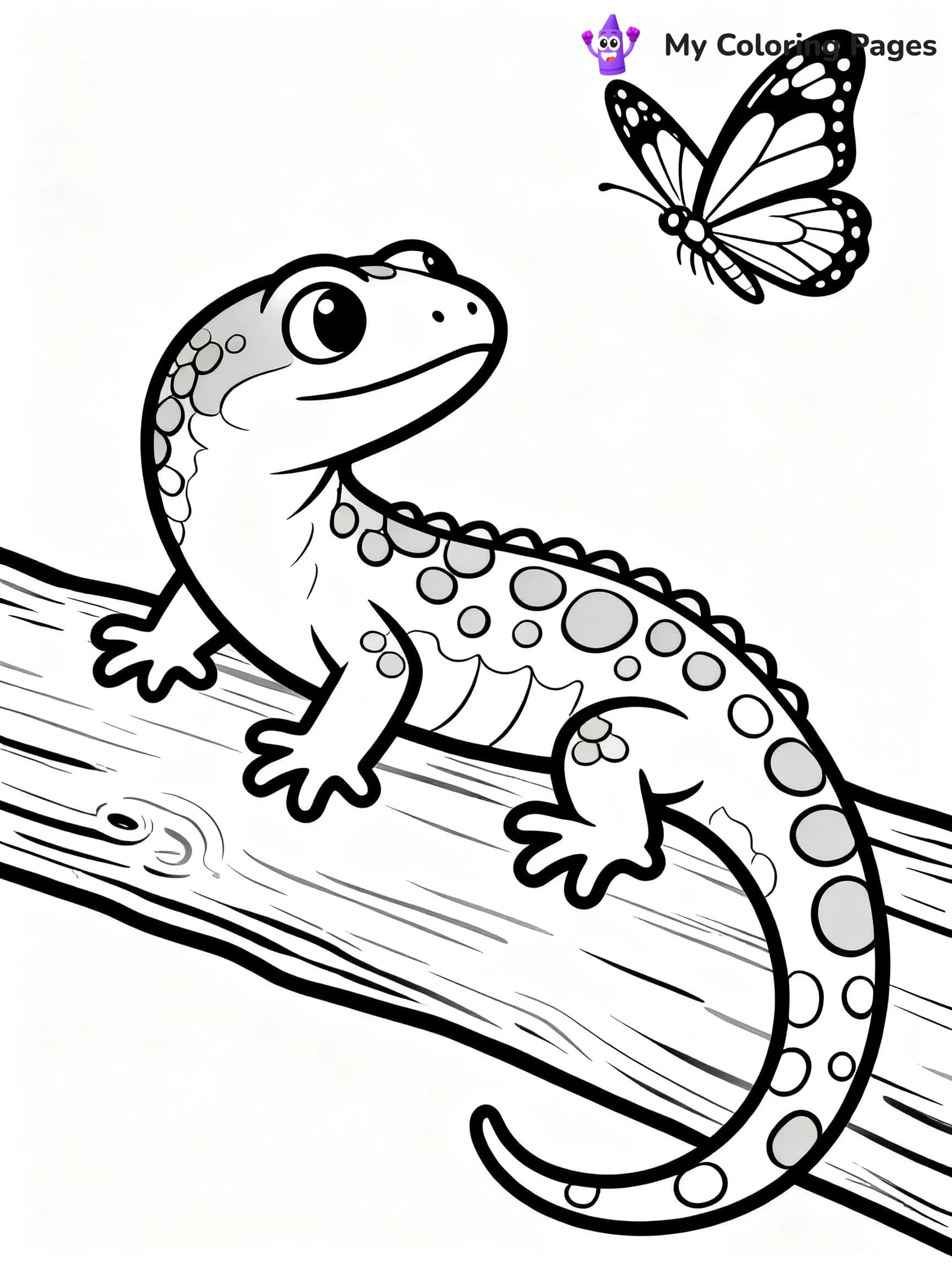 Salamander Coloring Pages - 8
