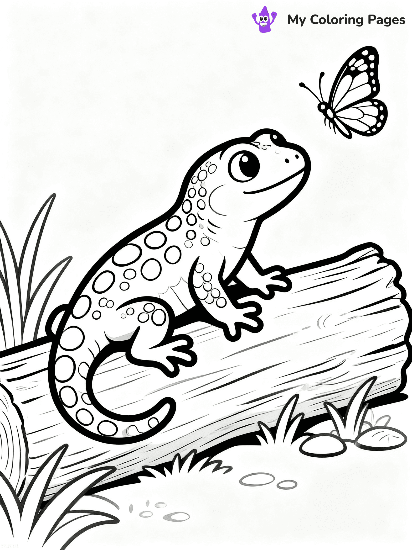 Salamander Coloring Pages - 7