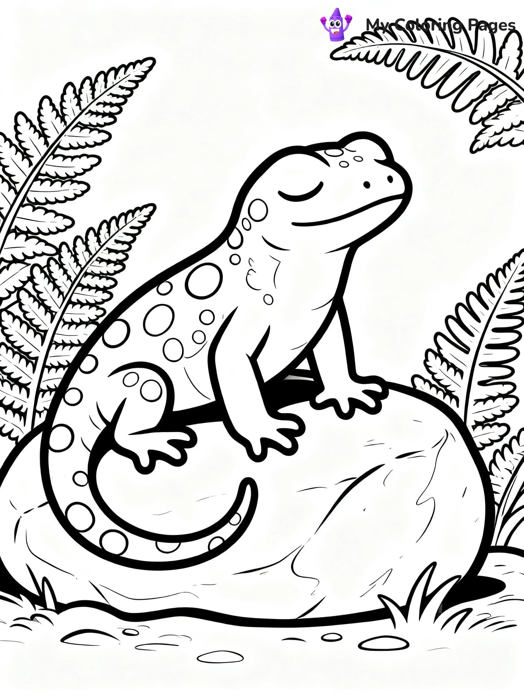 Salamander Coloring Pages - 2
