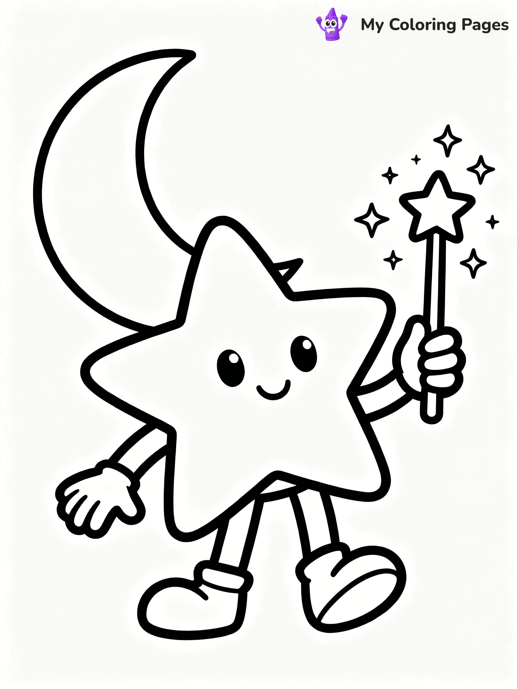 Shooting Star Coloring Pages - 26