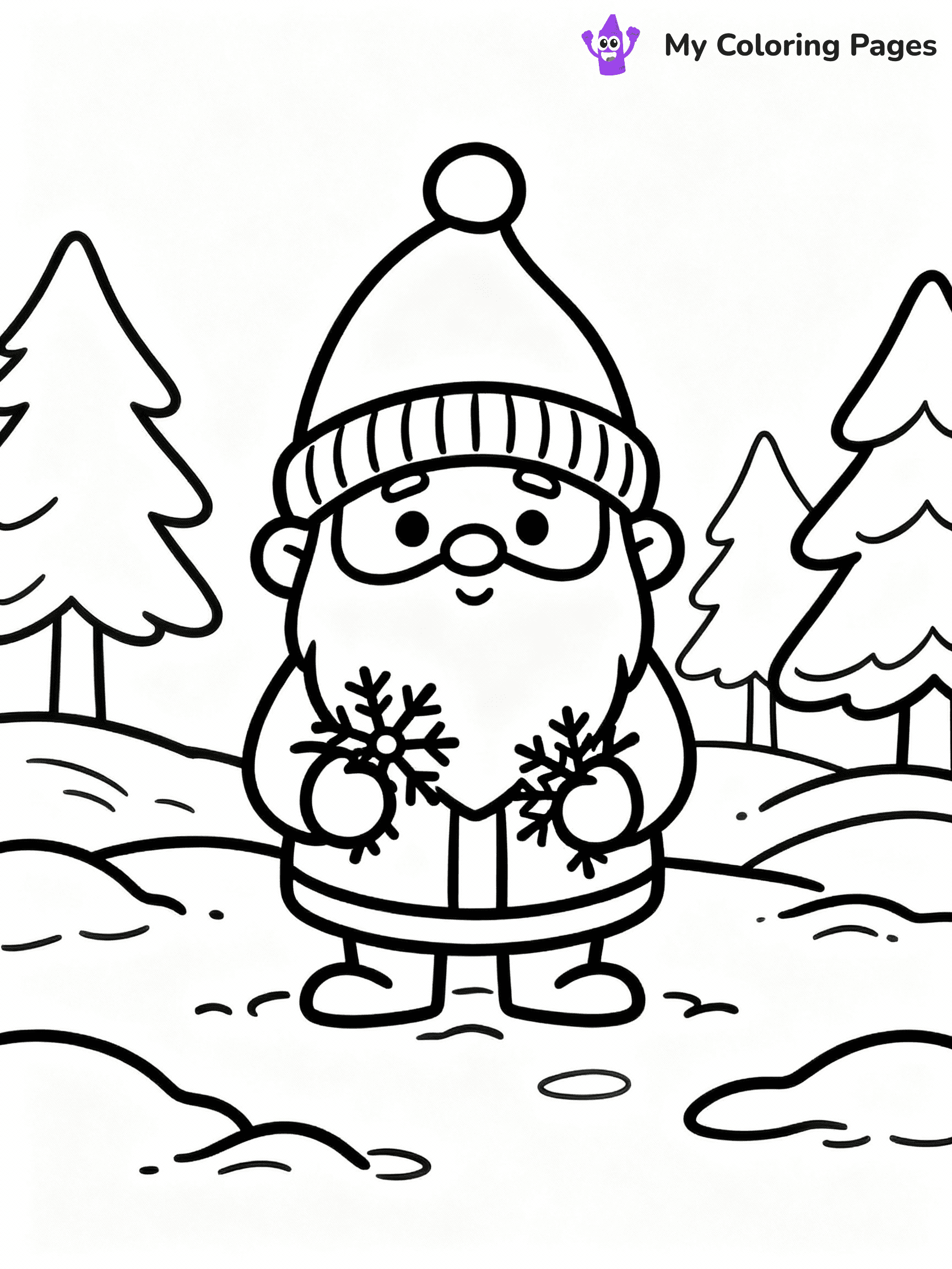Snowflake Coloring Pages - 32