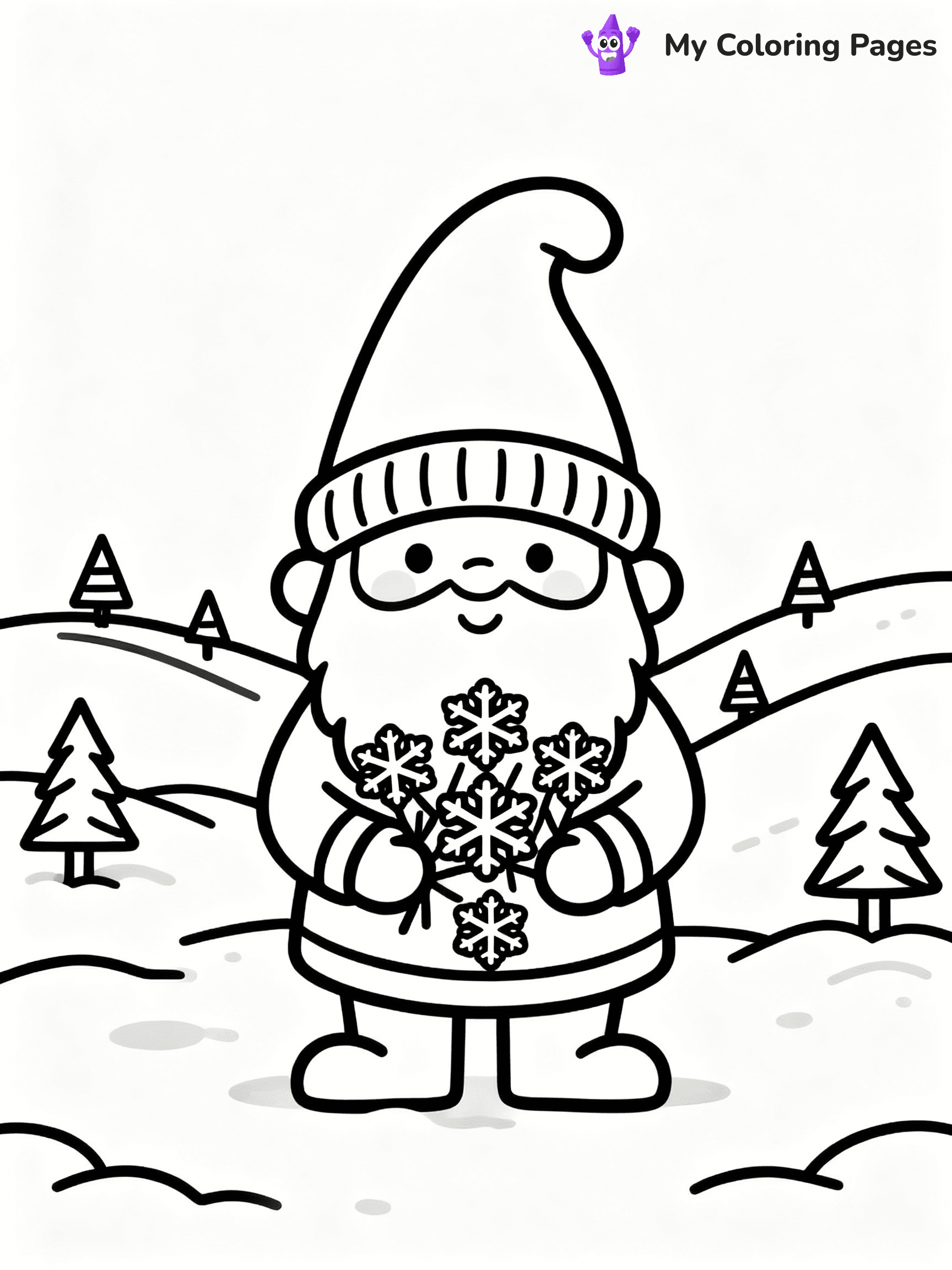 Snowflake Coloring Pages - 28