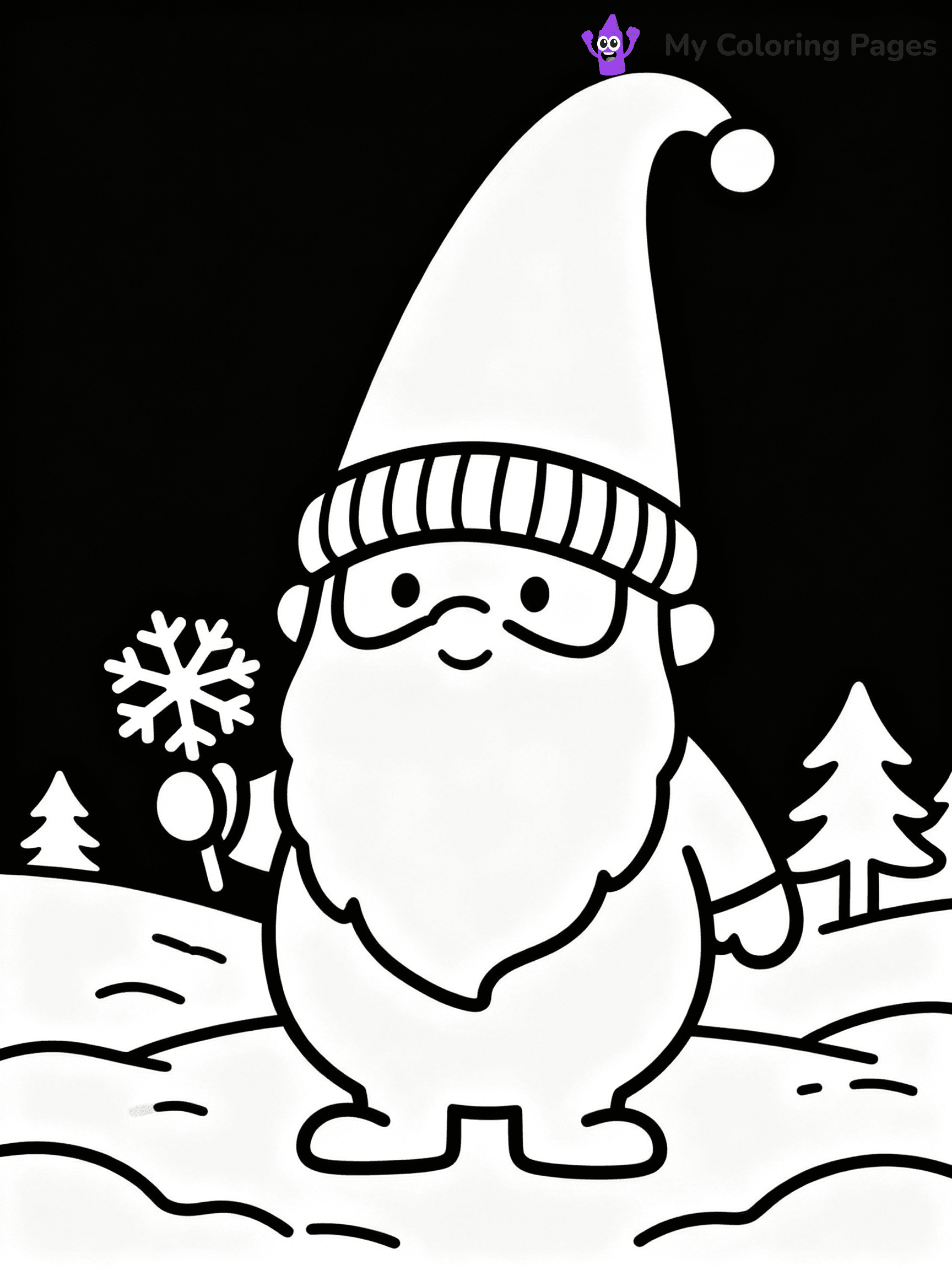Snowflake Coloring Pages - 27