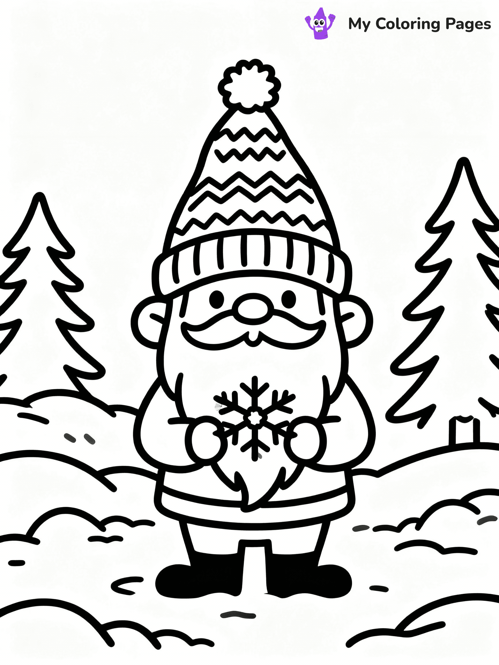 Snowflake Coloring Pages - 24