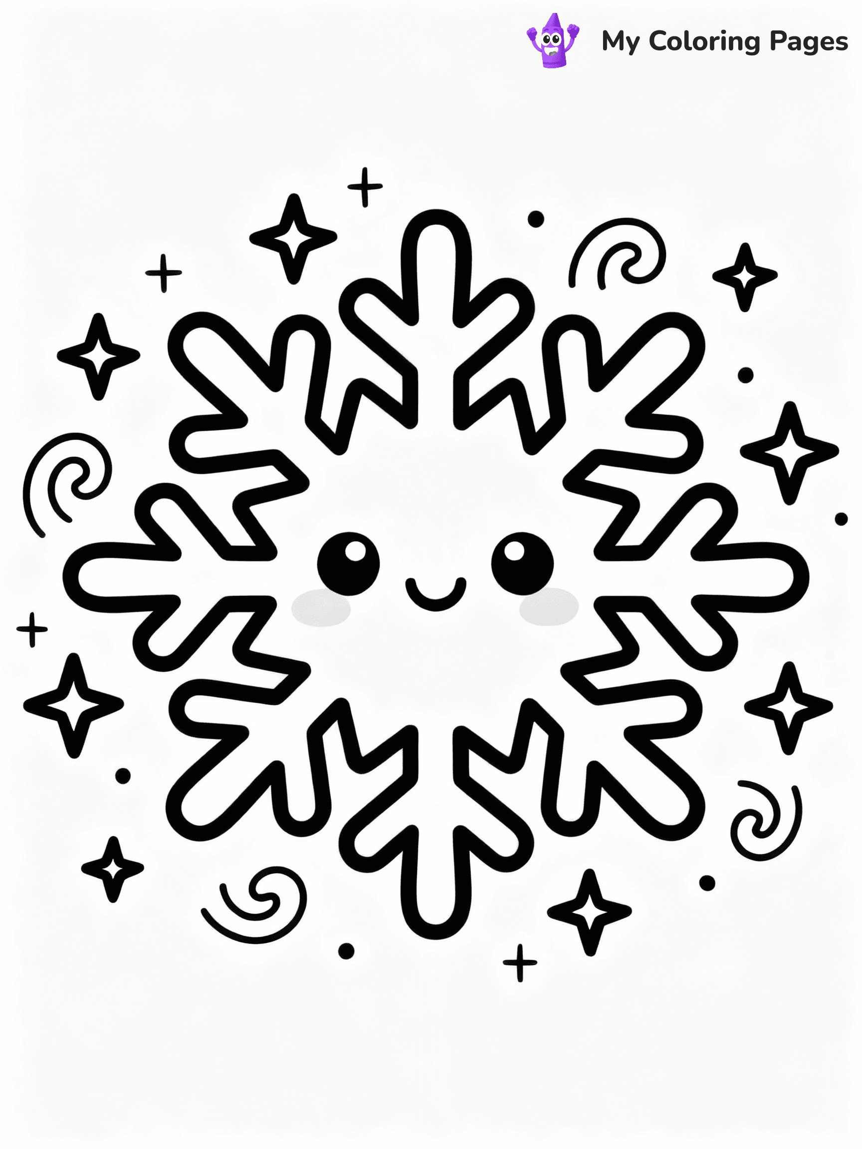 Snowflake Coloring Pages - 23
