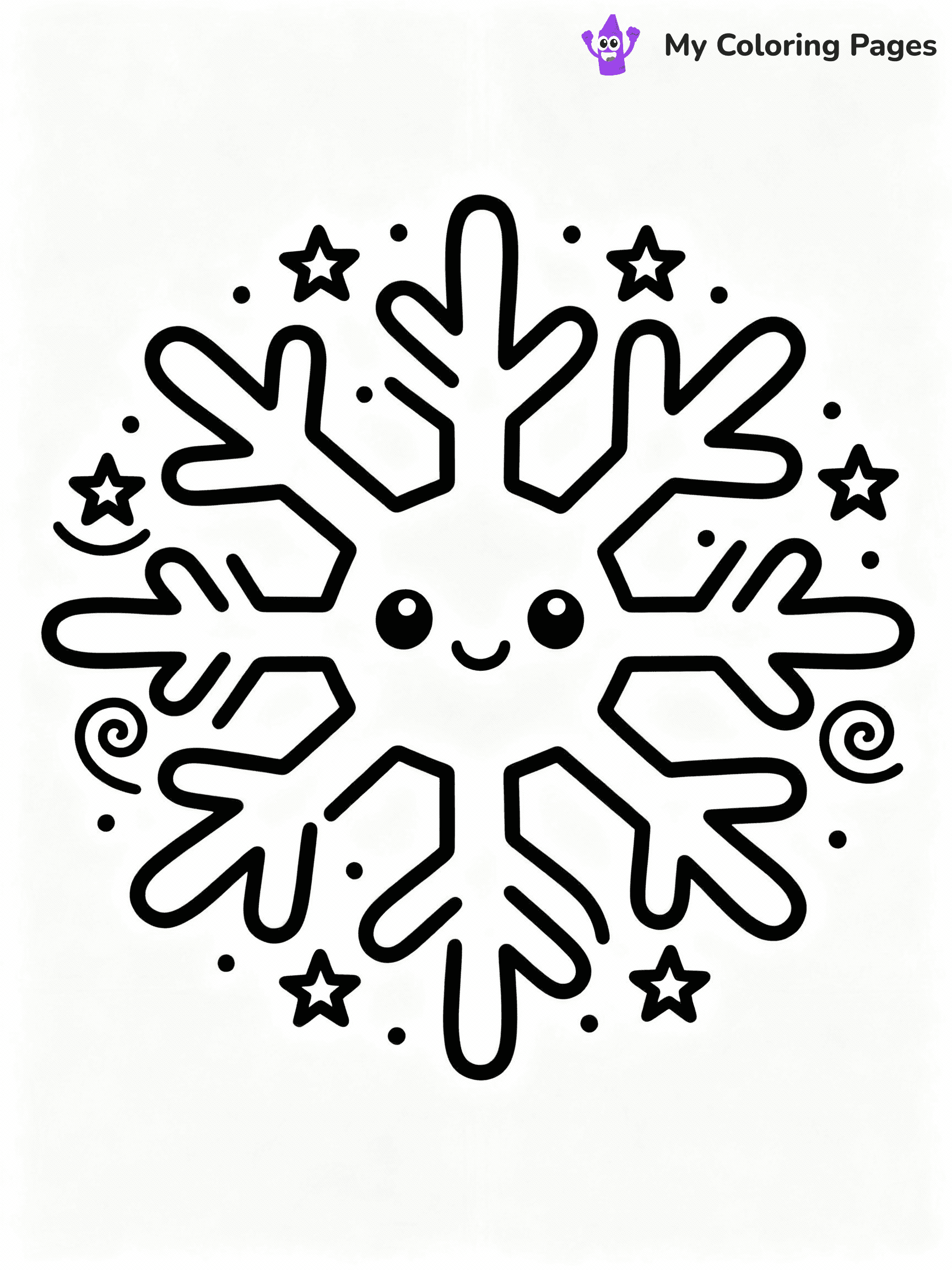 Snowflake Coloring Pages - 22