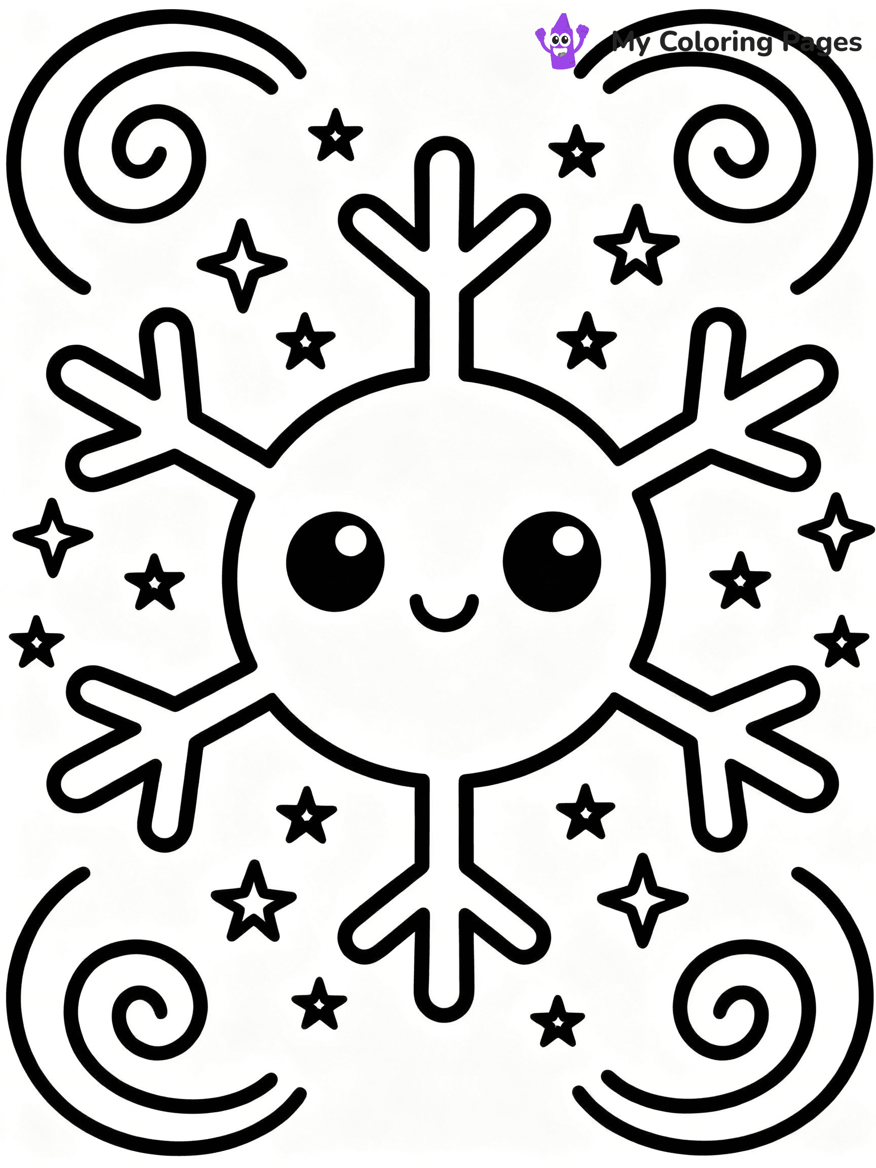 Snowflake Coloring Pages - 21