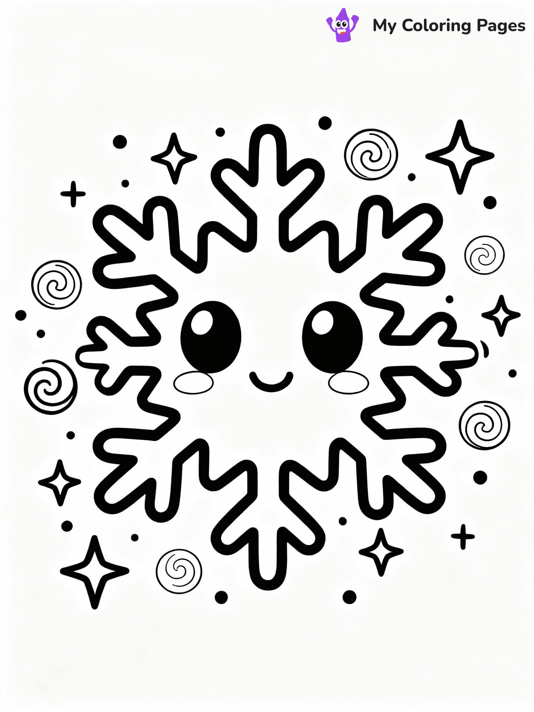 Snowflake Coloring Pages - 19