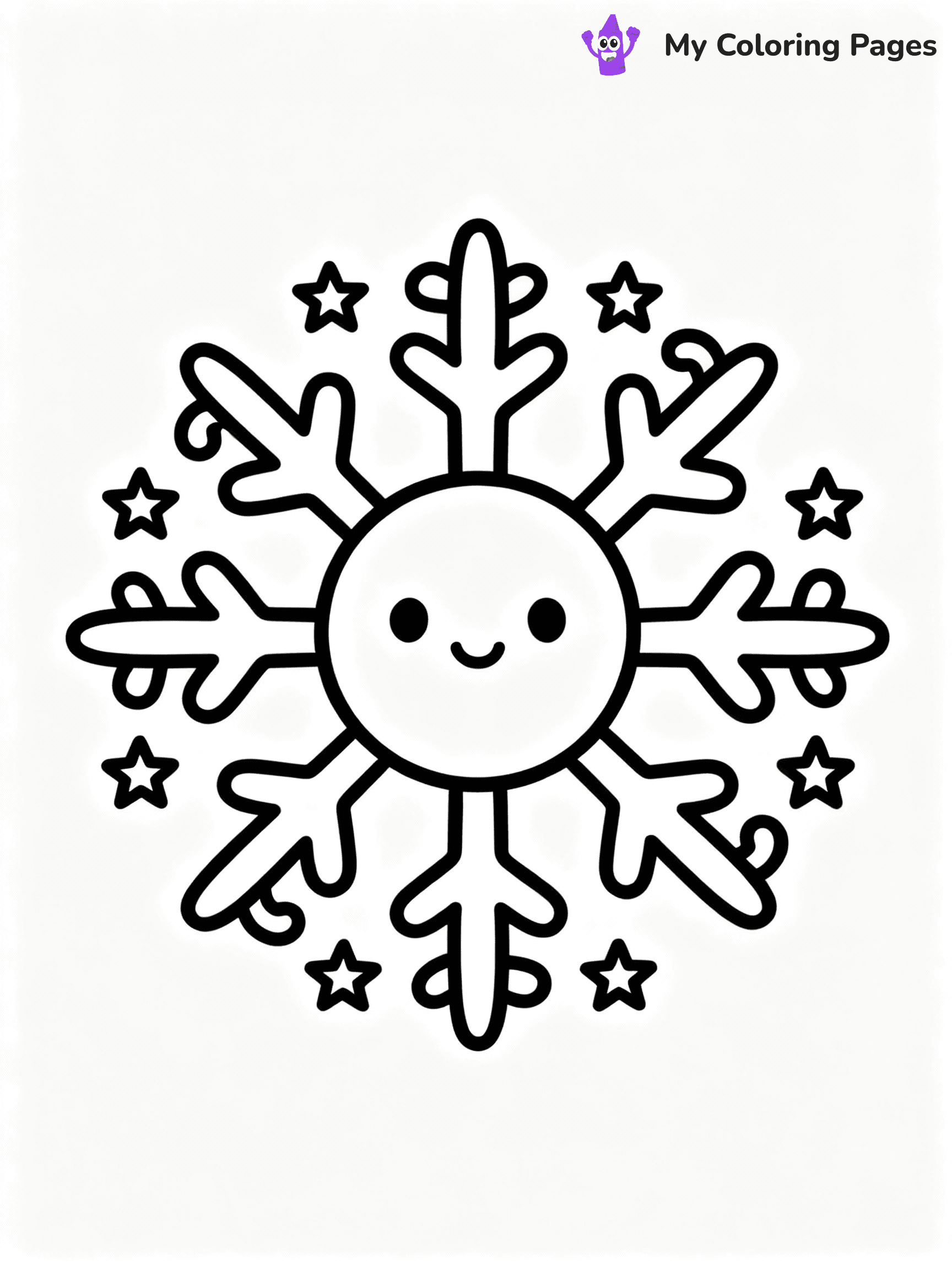 Snowflake Coloring Pages - 17