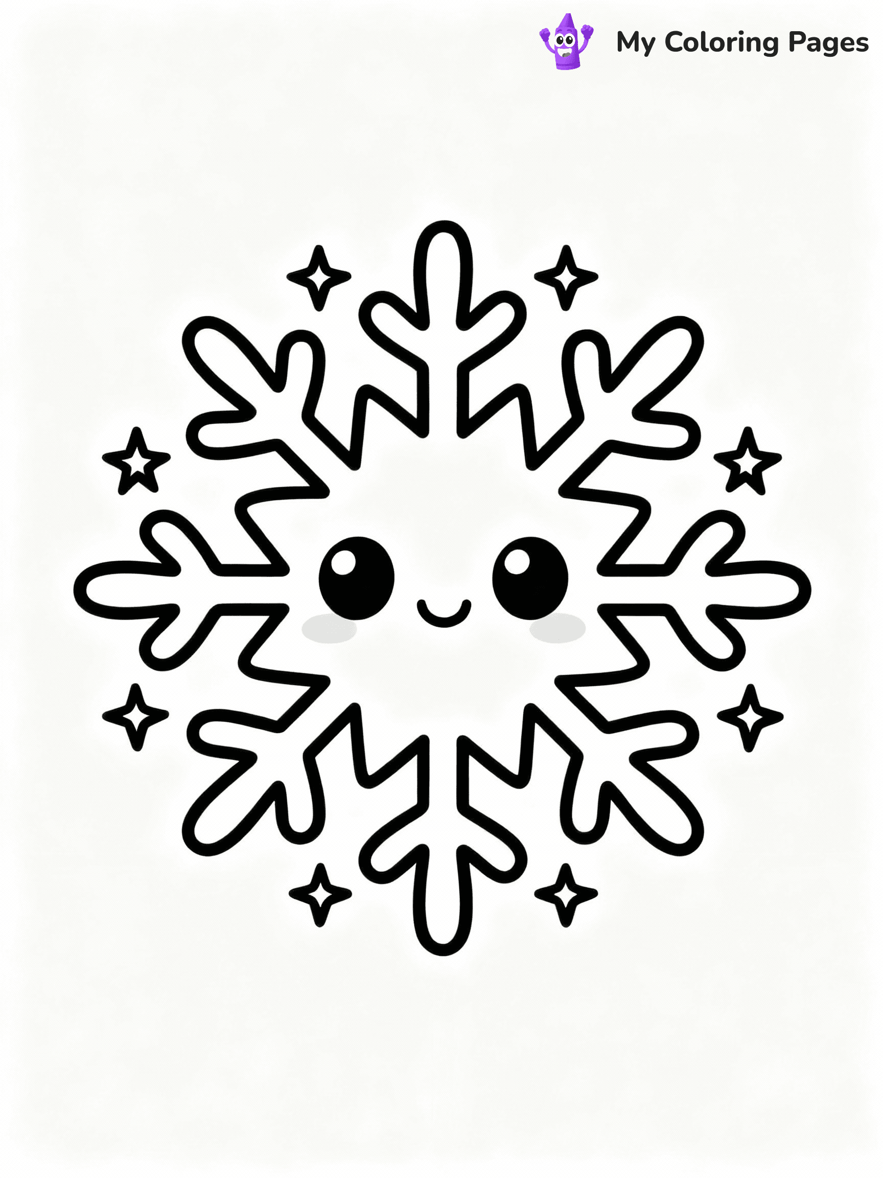 Snowflake Coloring Pages - 16