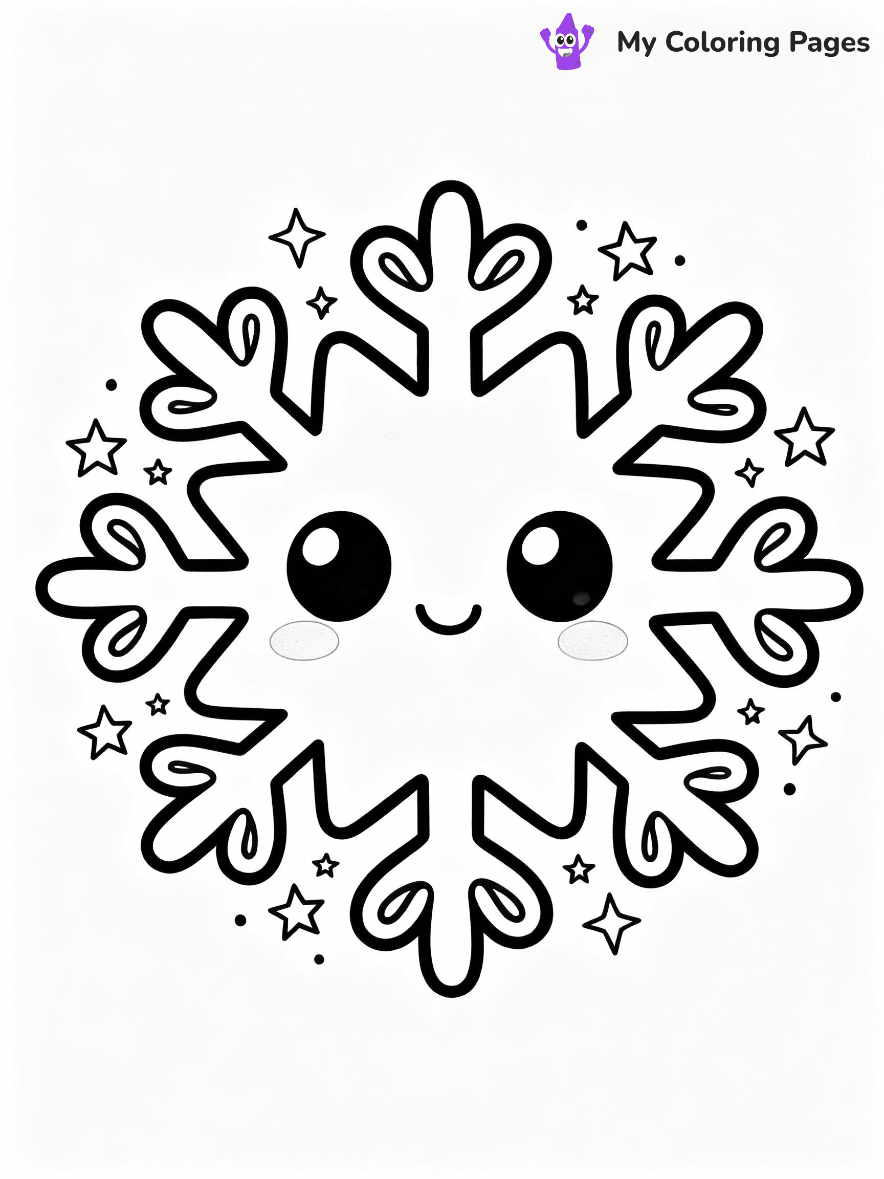 Snowflake Coloring Pages - 15