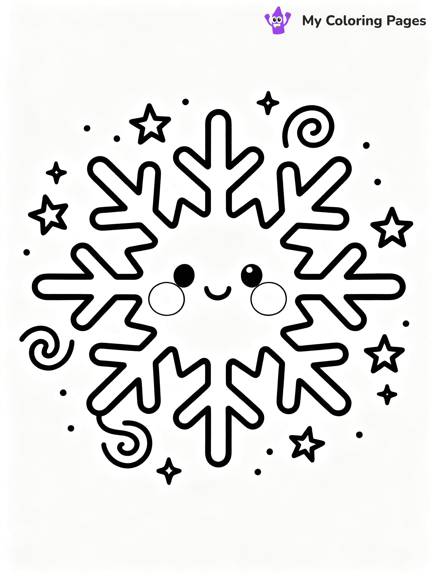 Snowflake Coloring Pages - 14