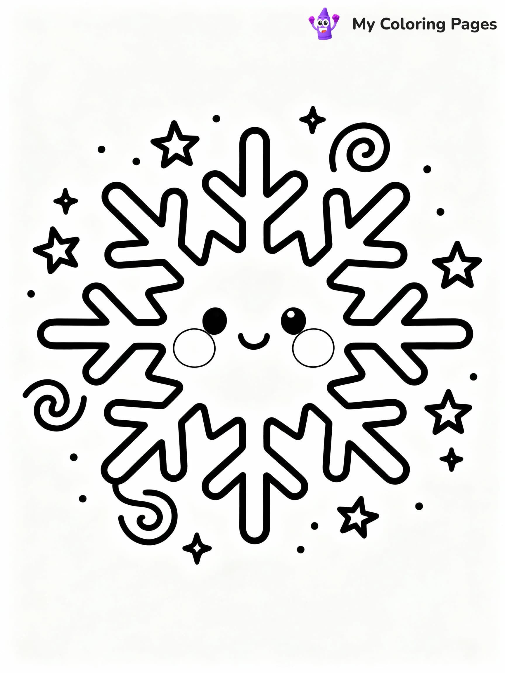 Snowflake Coloring Pages - 14