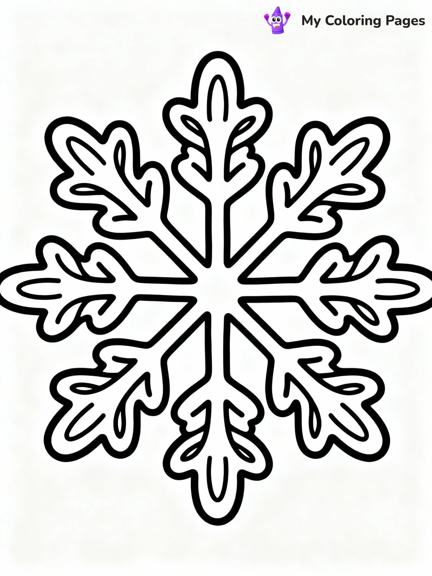 Snowflake Coloring Pages - 12