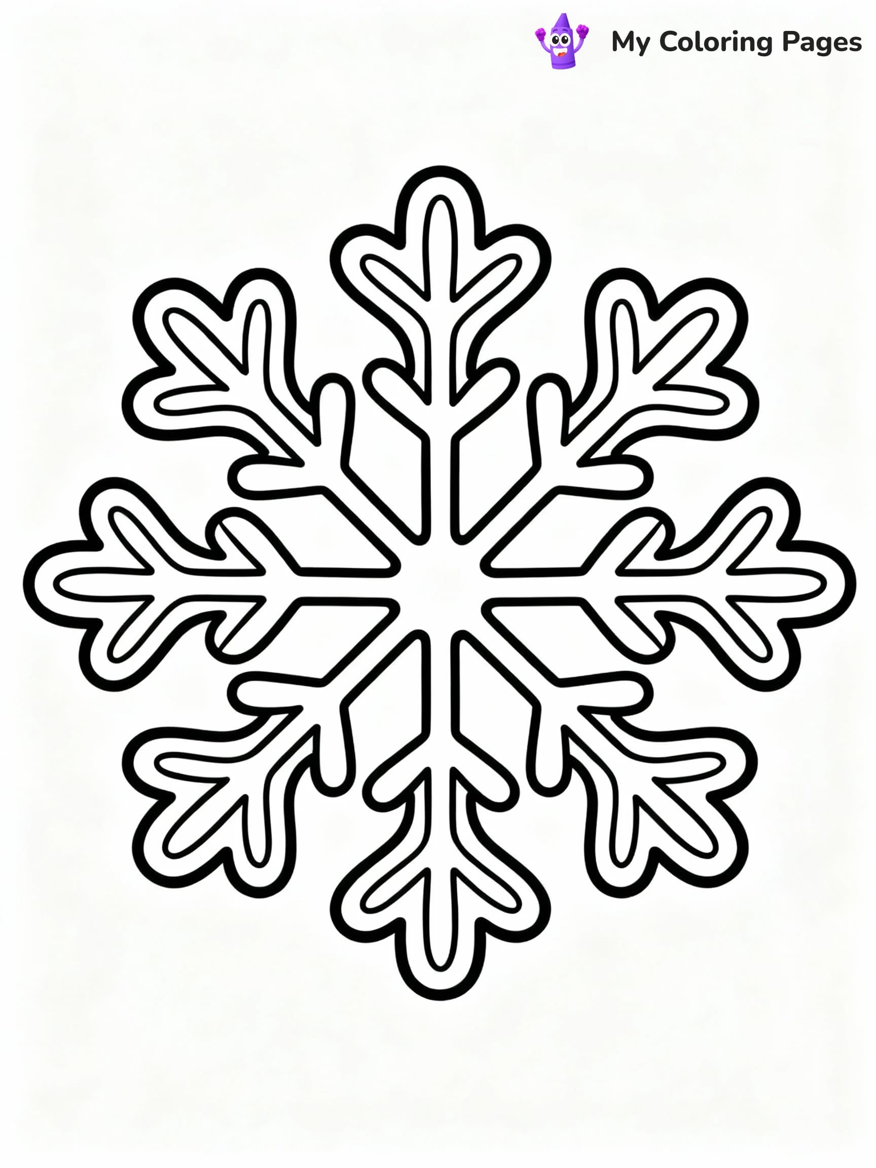 Snowflake Coloring Pages - 11
