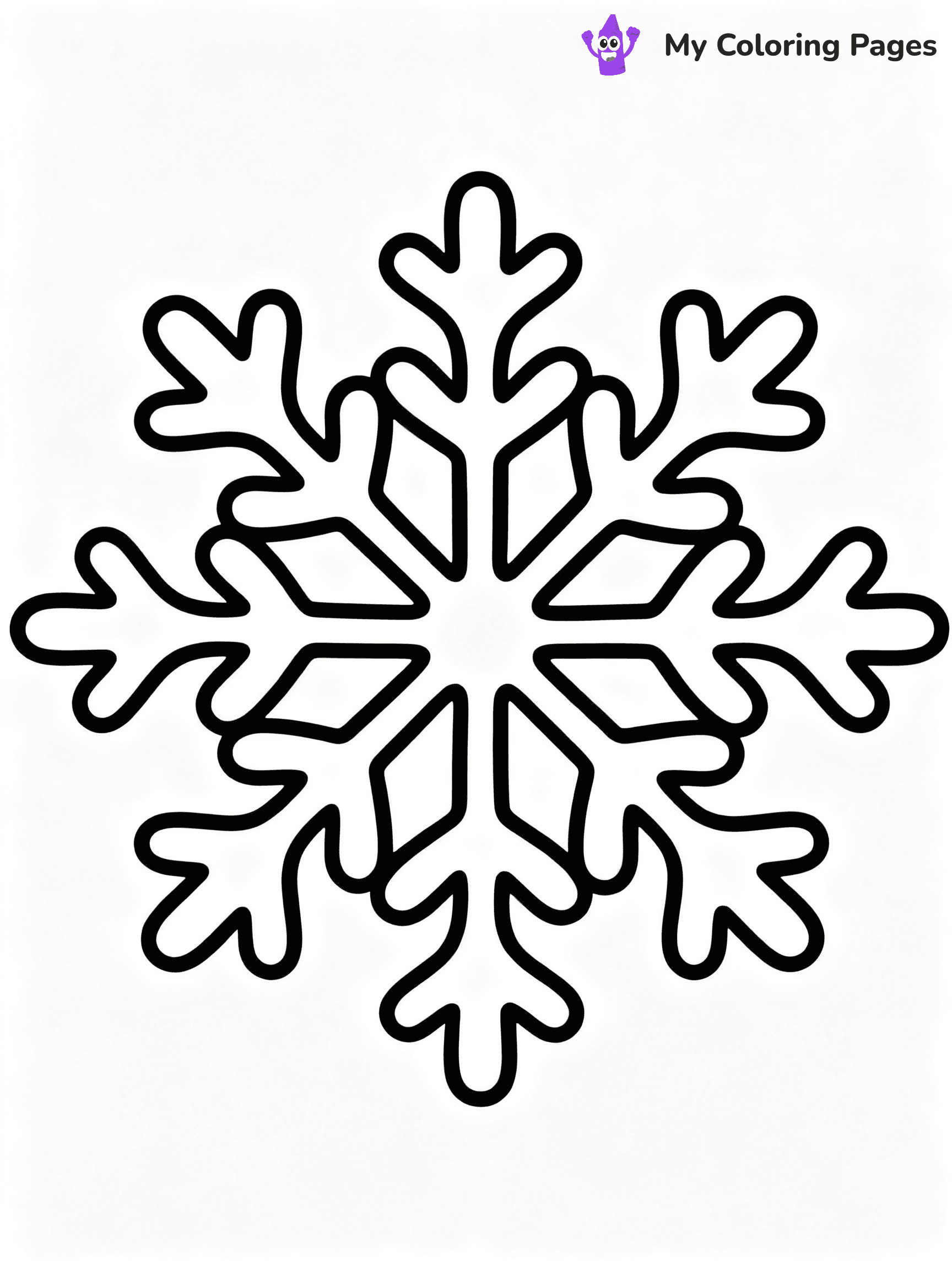 Snowflake Coloring Pages - 10