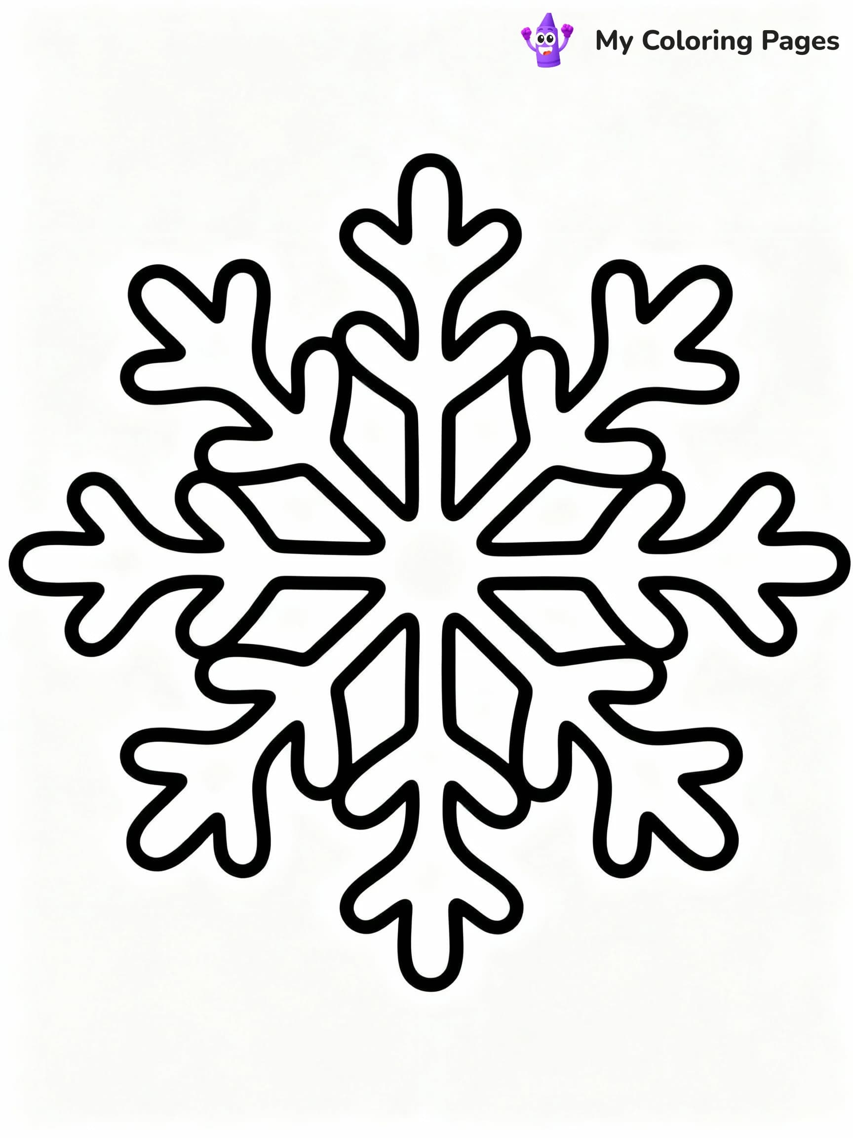 Snowflake Coloring Pages - 10
