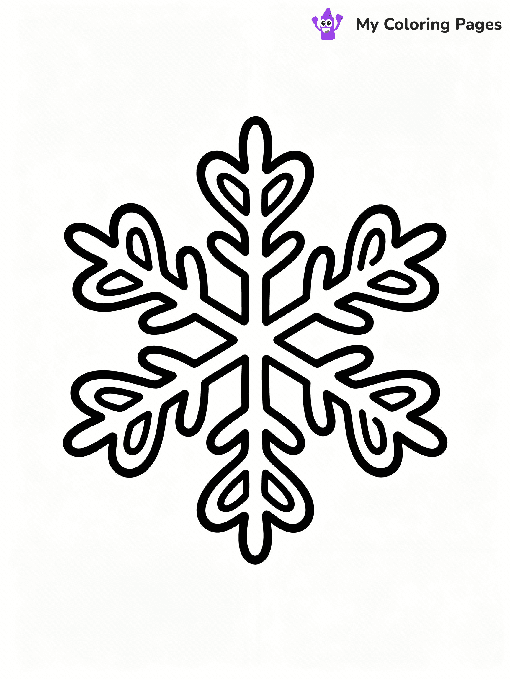 Snowflake Coloring Pages - 9