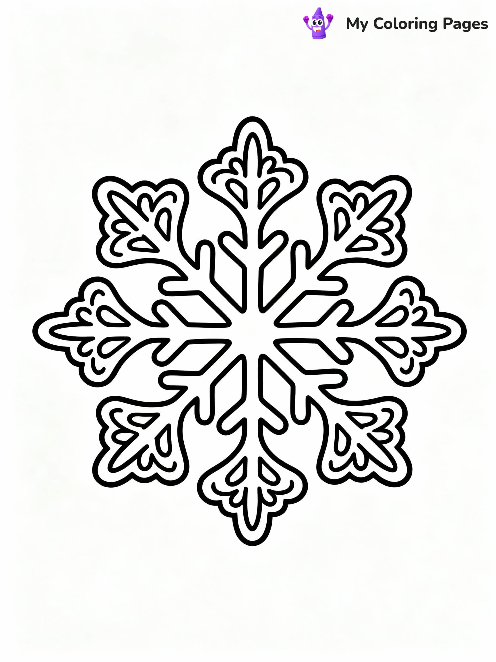 Snowflake Coloring Pages - 8